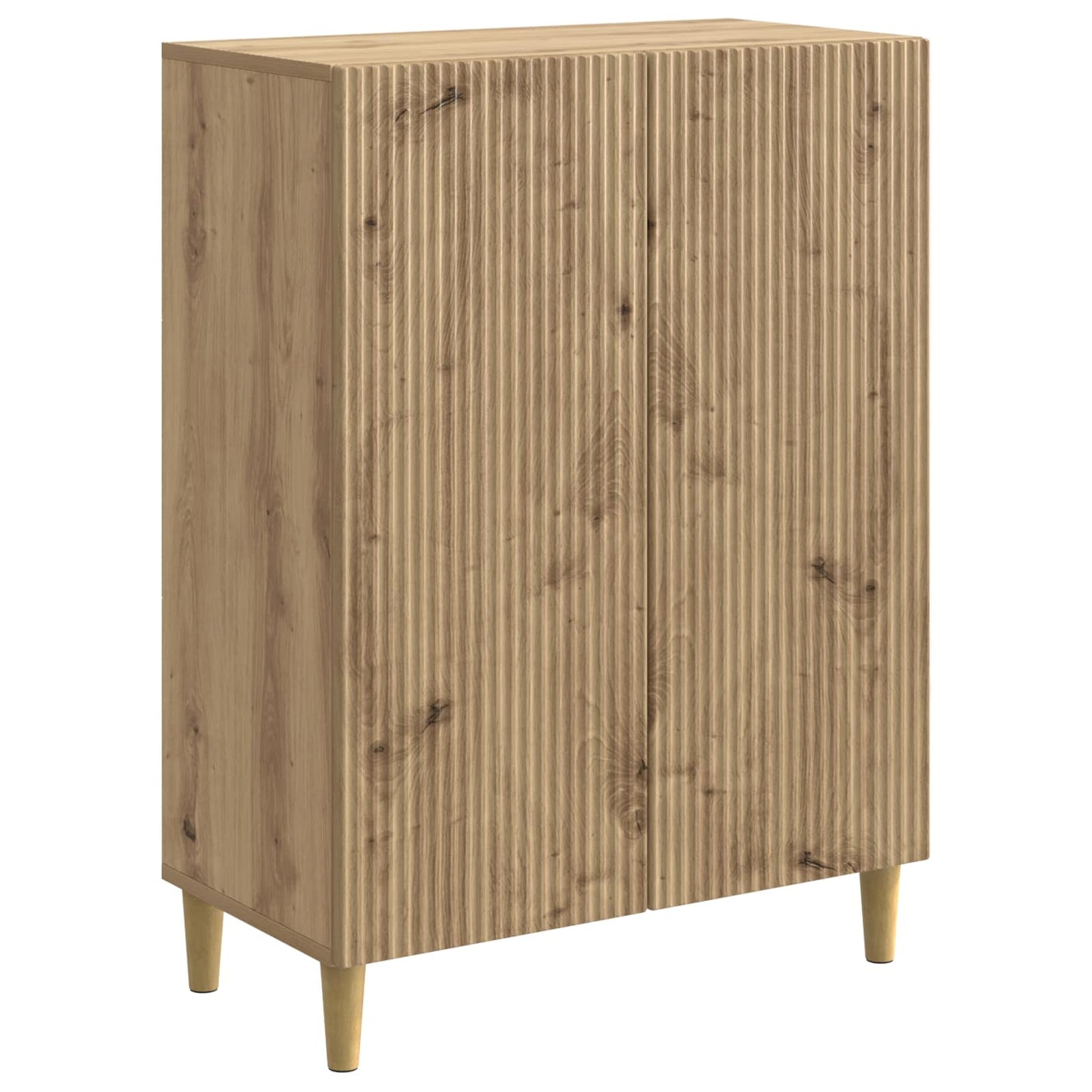 vidaXL Πλαϊνό γραφείο Artisan Δρυς 66 x 34,5 x 90 εκ