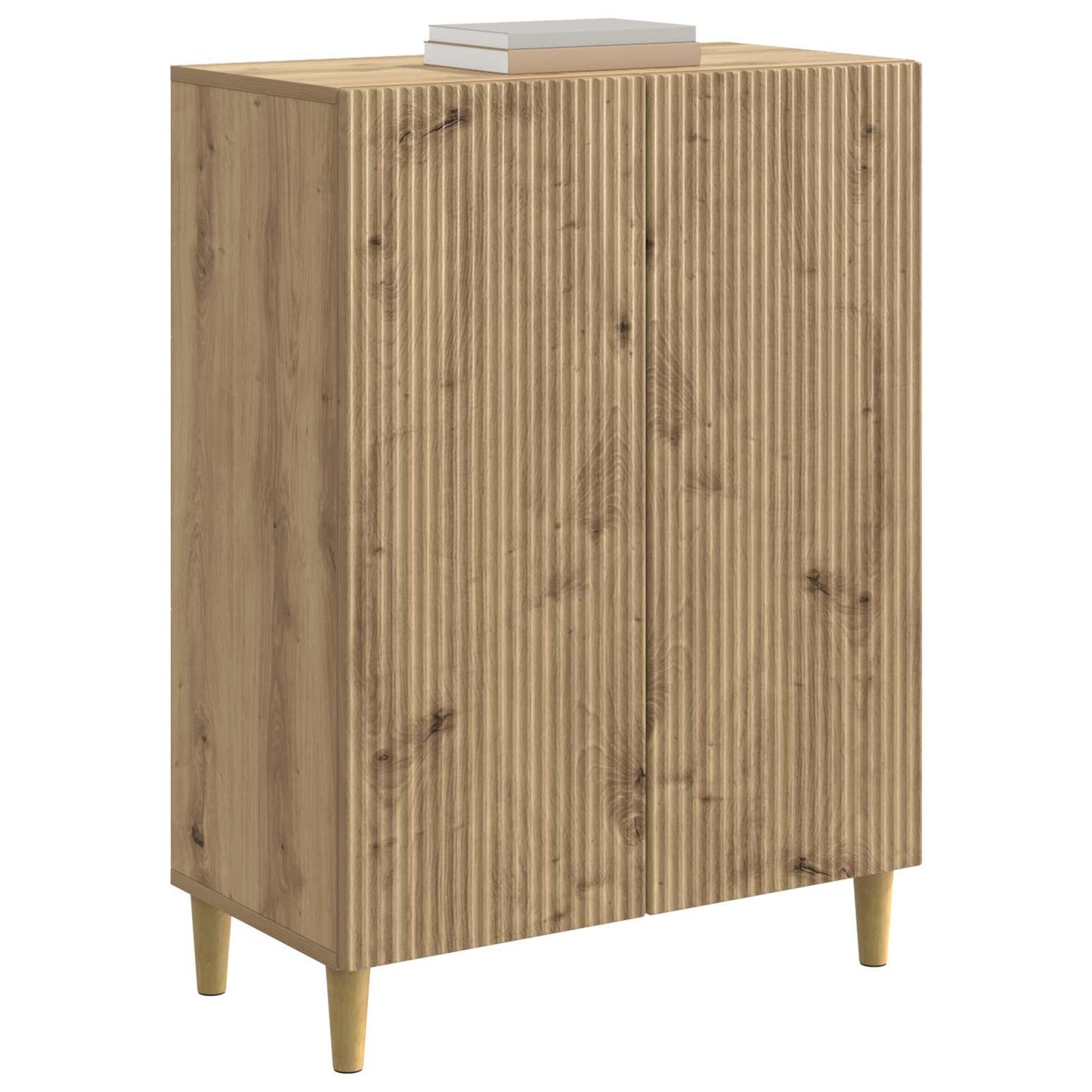 vidaXL Πλαϊνό γραφείο Artisan Δρυς 66 x 34,5 x 90 εκ