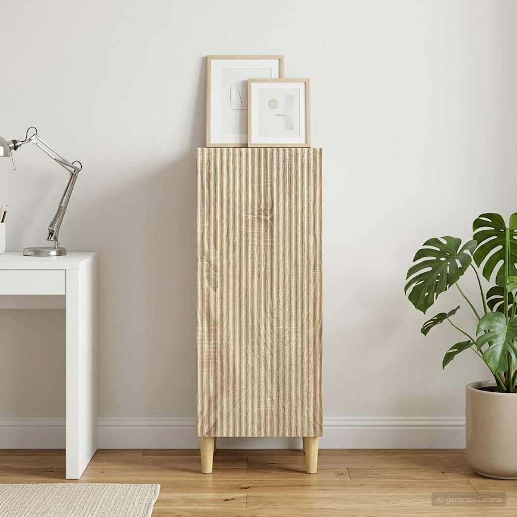 vidaXL Πλαϊνό γραφείο Sonoma Δρυς 33 x 34,5 x 90 εκ Επεξεργασμένο Ξύλο