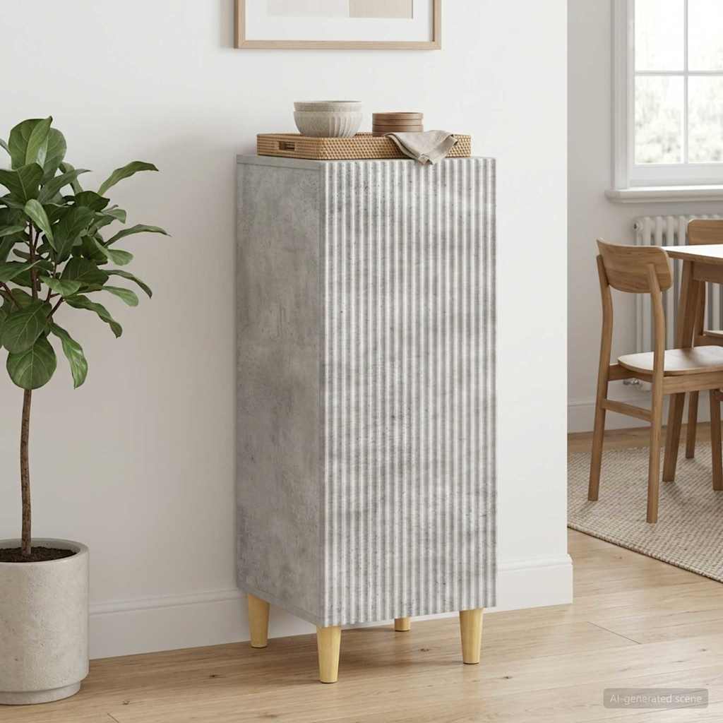 vidaXL Πλαϊνό γραφείο Γκρι Σκυροδέματος 33 x 34,5 x 90 εκ