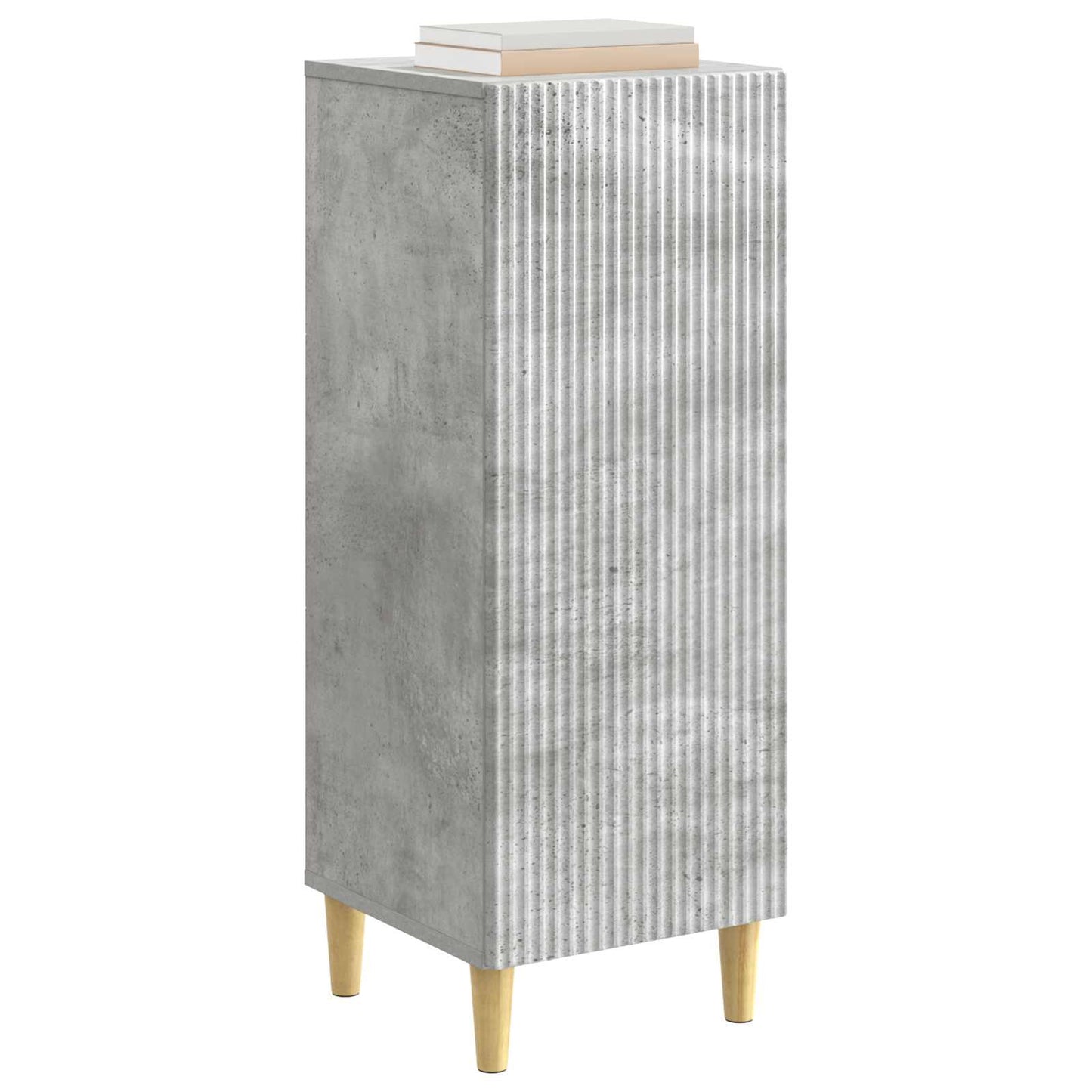 vidaXL Πλαϊνό γραφείο Γκρι Σκυροδέματος 33 x 34,5 x 90 εκ