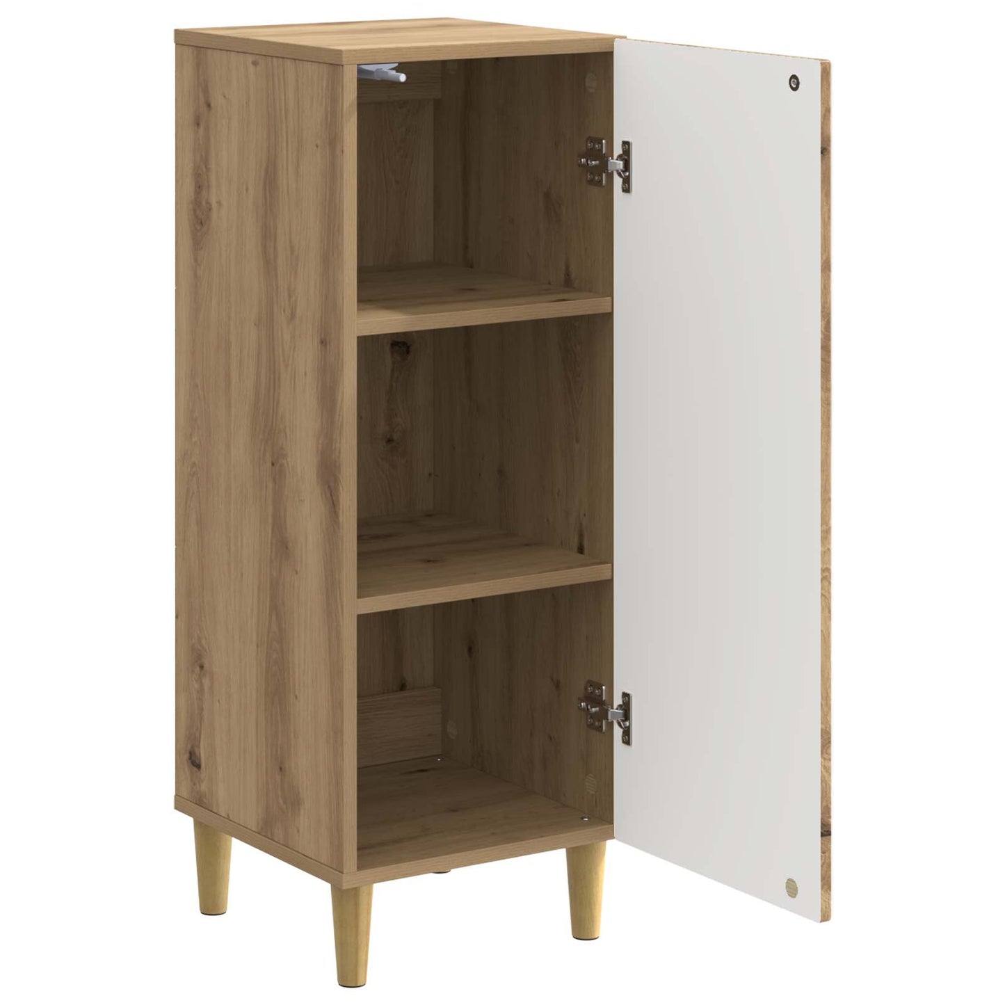 vidaXL Πλαϊνό γραφείο Artisan Δρυς 33 x 34,5 x 90 εκ