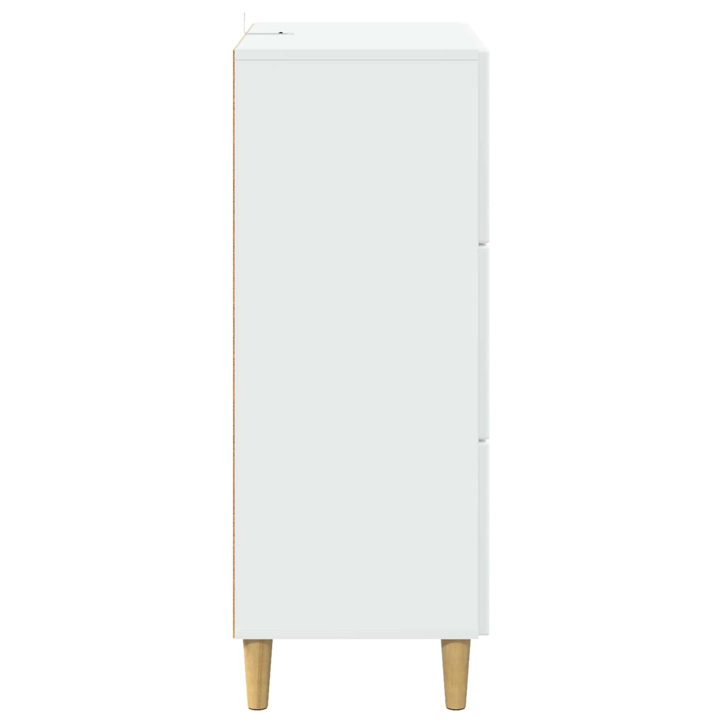 vidaXL Ντουλάπι με Συρτάρια Λευκό 66 x 34,5 x 90 εκ Επεξεργασμένο Ξύλο