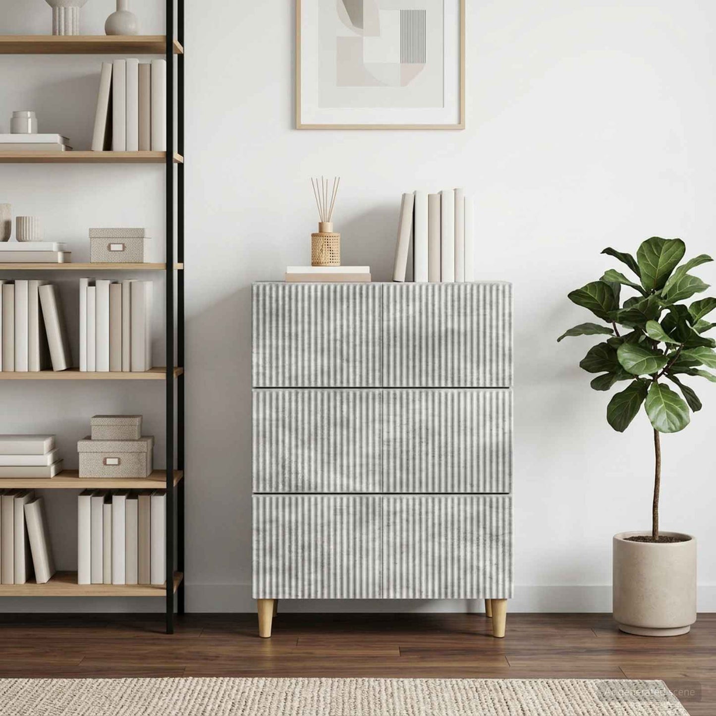 vidaXL Ντουλάπι με Συρτάρια 66 x 34,5 x 90 εκ Επεξεργασμένο Ξύλο