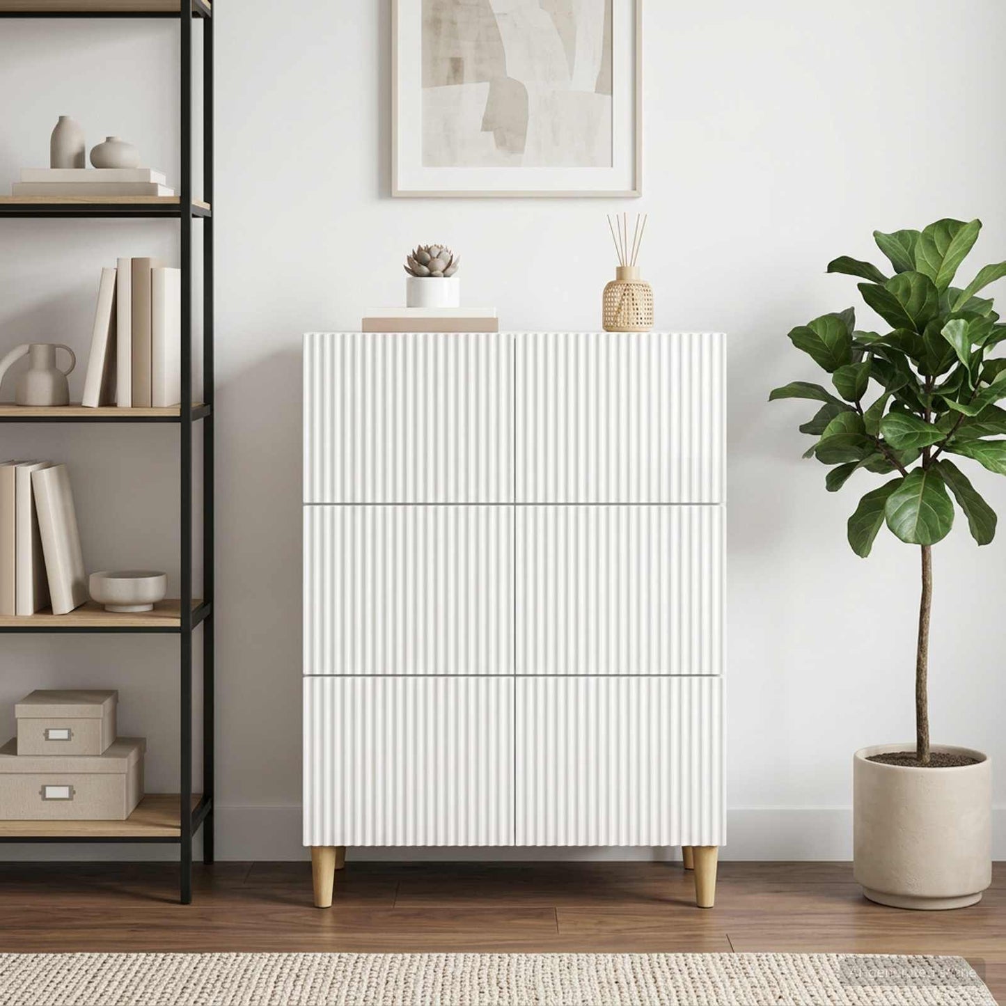 vidaXL Ντουλάπι με Συρτάρια 66 x 34,5 x 90 εκ Επεξεργασμένο Ξύλο