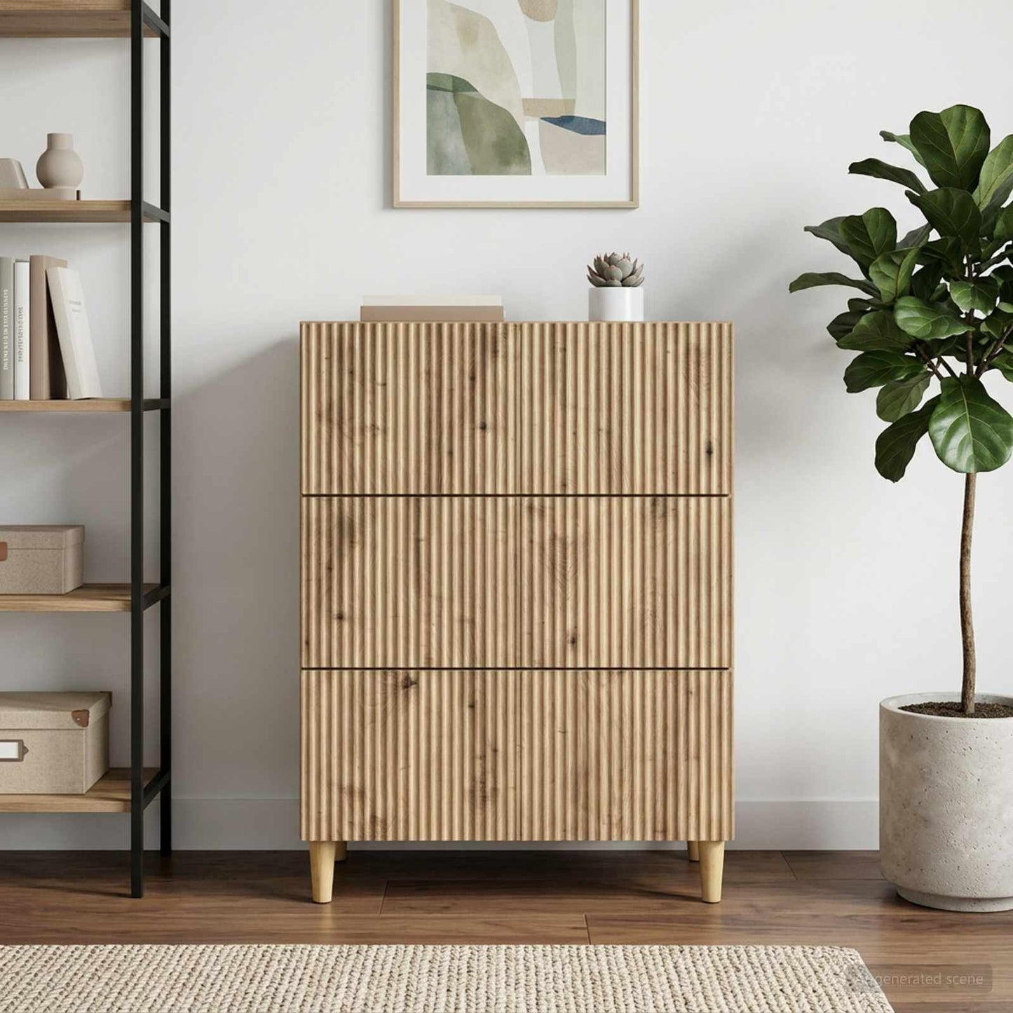 vidaXL Ντουλάπι με Συρτάρια 66 x 34,5 x 90 εκ Επεξεργασμένο Ξύλο