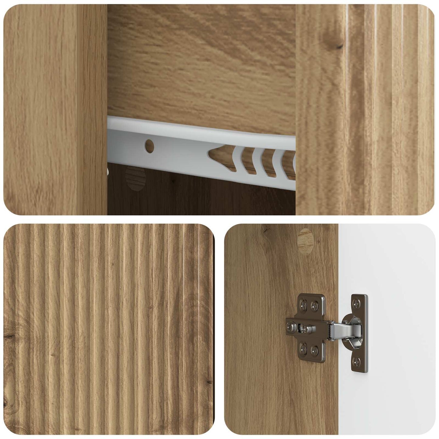 vidaXL Πλαϊνό γραφείο Artisan Δρυς 66 x 34,5 x 90 εκ