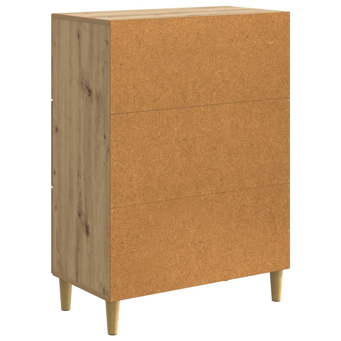 vidaXL Πλαϊνό γραφείο Artisan Δρυς 66 x 34,5 x 90 εκ