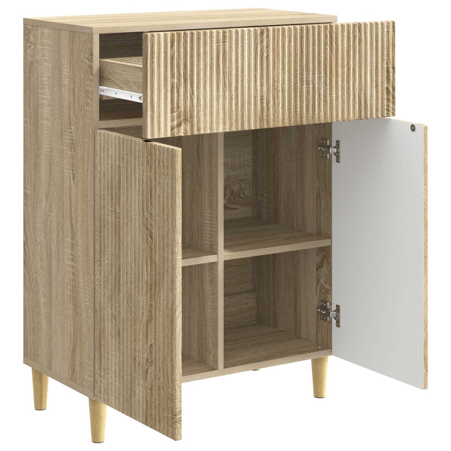 vidaXL Πλαϊνό γραφείο Sonoma Δρυς 66 x 34,5 x 90 εκ Επεξεργασμένο Ξύλο