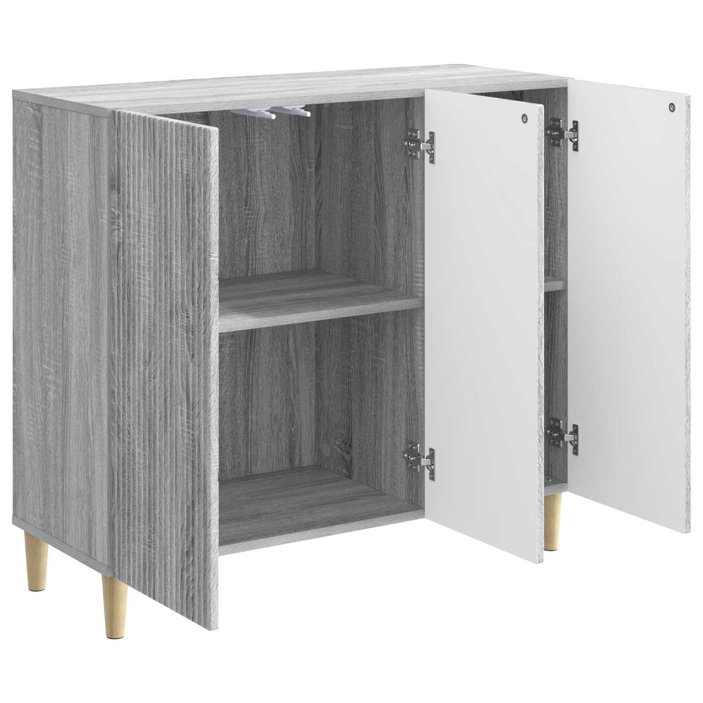 vidaXL Πλαϊνό γραφείο Γκρι Sonoma 89 x 34,5 x 80 εκ Επεξεργασμένο Ξύλο