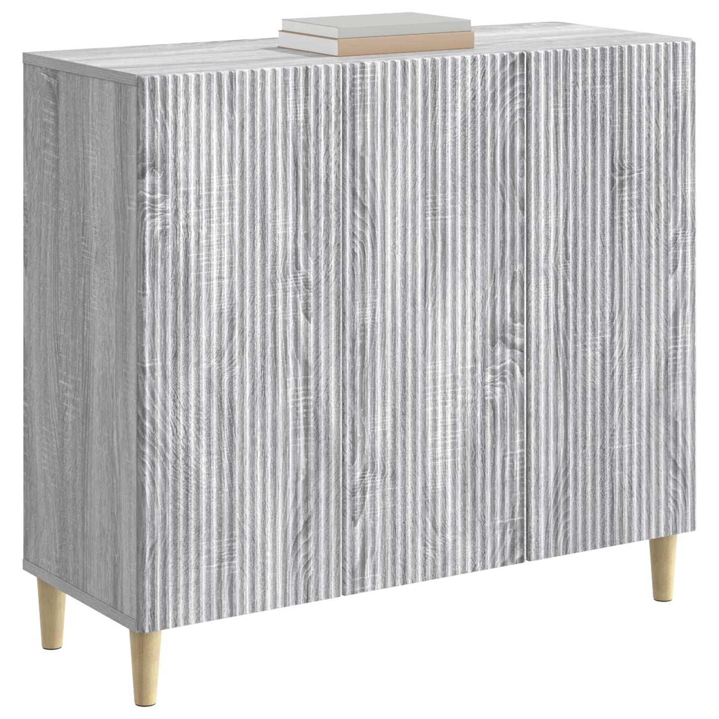 vidaXL Πλαϊνό γραφείο Γκρι Sonoma 89 x 34,5 x 80 εκ Επεξεργασμένο Ξύλο