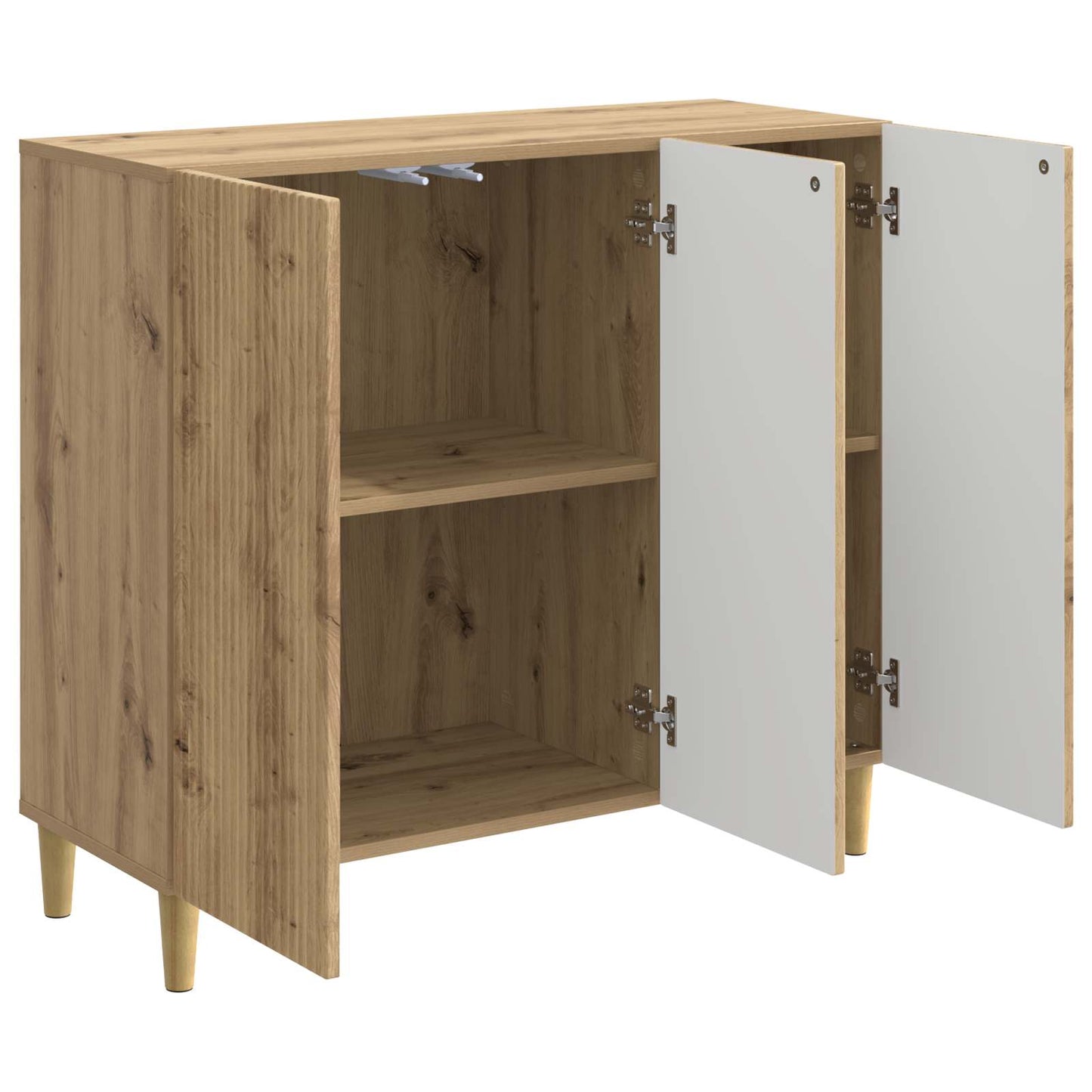 vidaXL Πλαϊνό γραφείο Artisan Δρυς 89 x 34,5 x 80 εκ