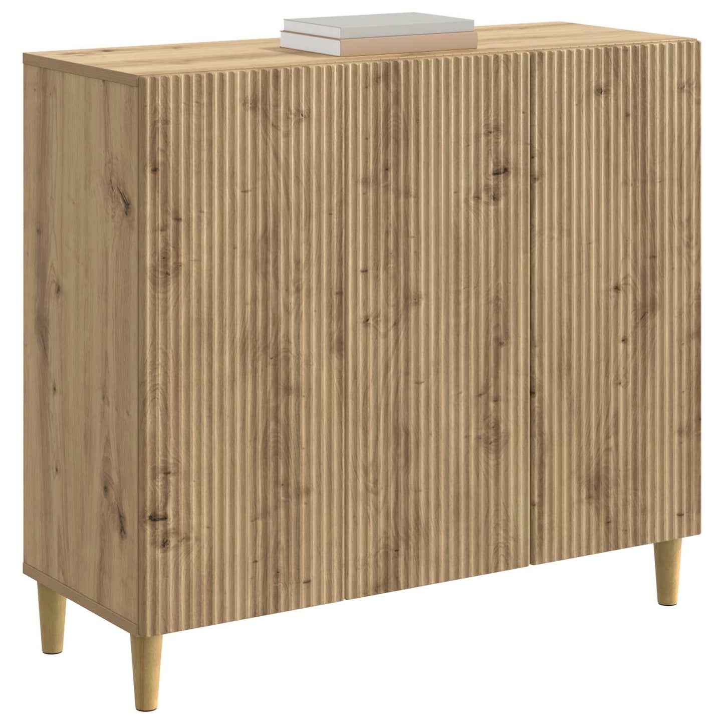 vidaXL Πλαϊνό γραφείο Artisan Δρυς 89 x 34,5 x 80 εκ