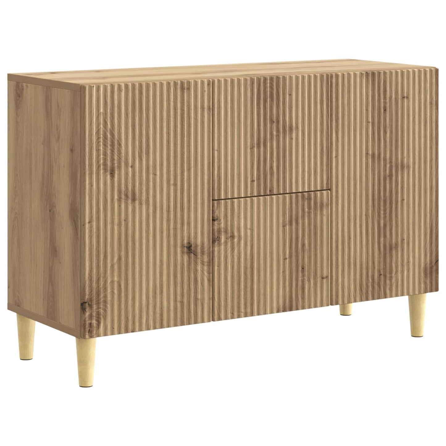 vidaXL Πλαϊνό γραφείο Artisan Δρυς 89 x 34,5 x 60 εκ.