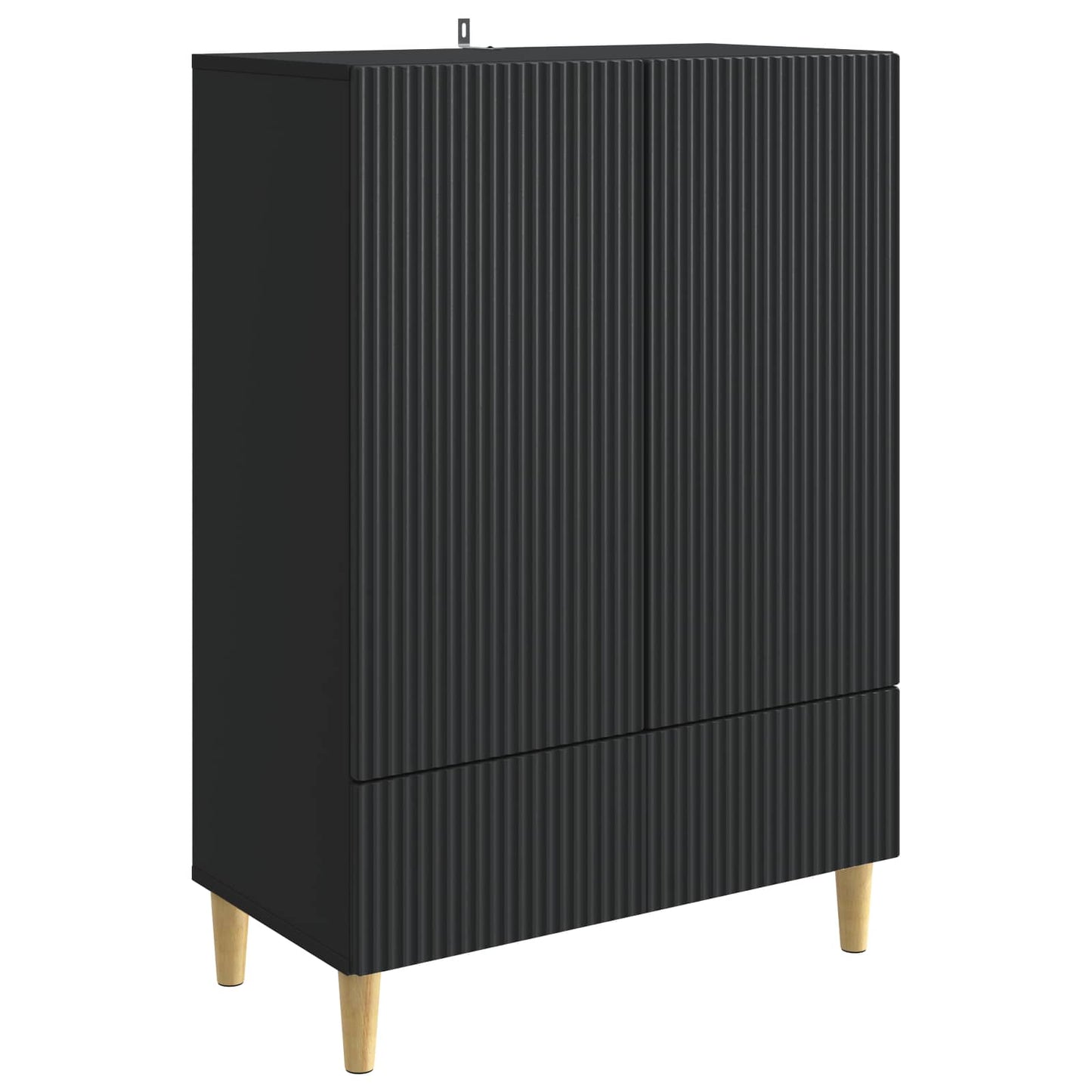 vidaXL Πλαϊνό γραφείο Μαύρο 66 x 34,5 x 95 εκ. Επεξεργασμένο Ξύλο