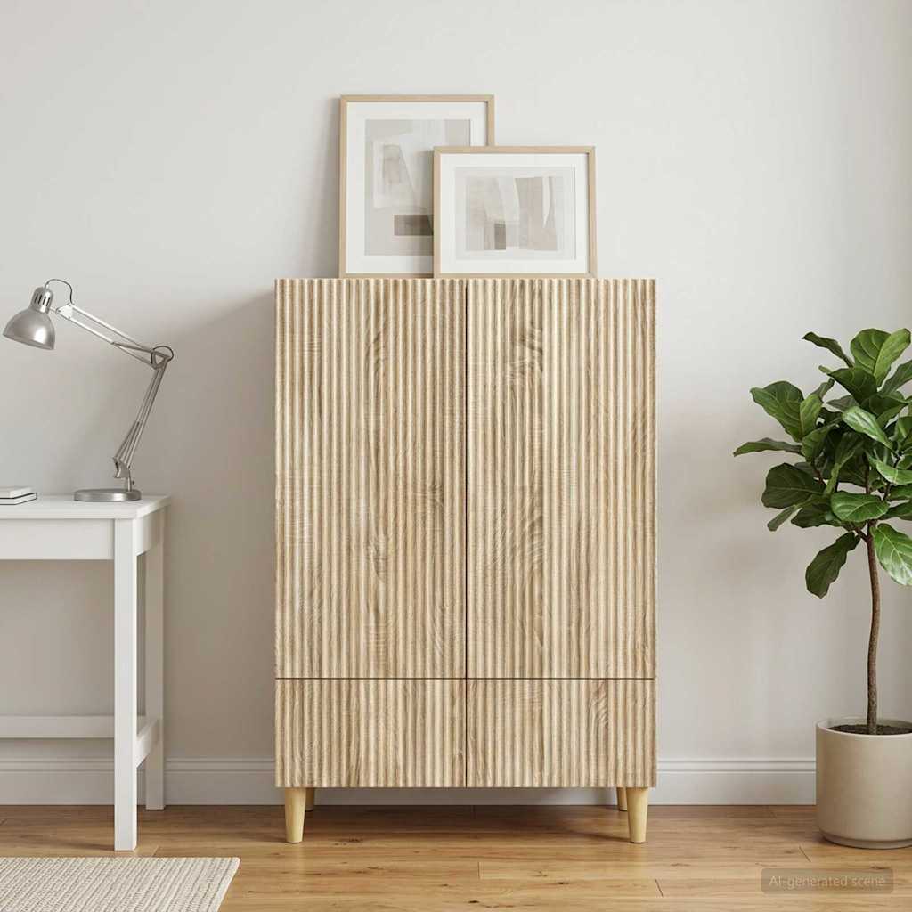 vidaXL Πλαϊνό γραφείο με συρτάρι Sonoma Δρυς 66 x 34,5 x 95 εκ.