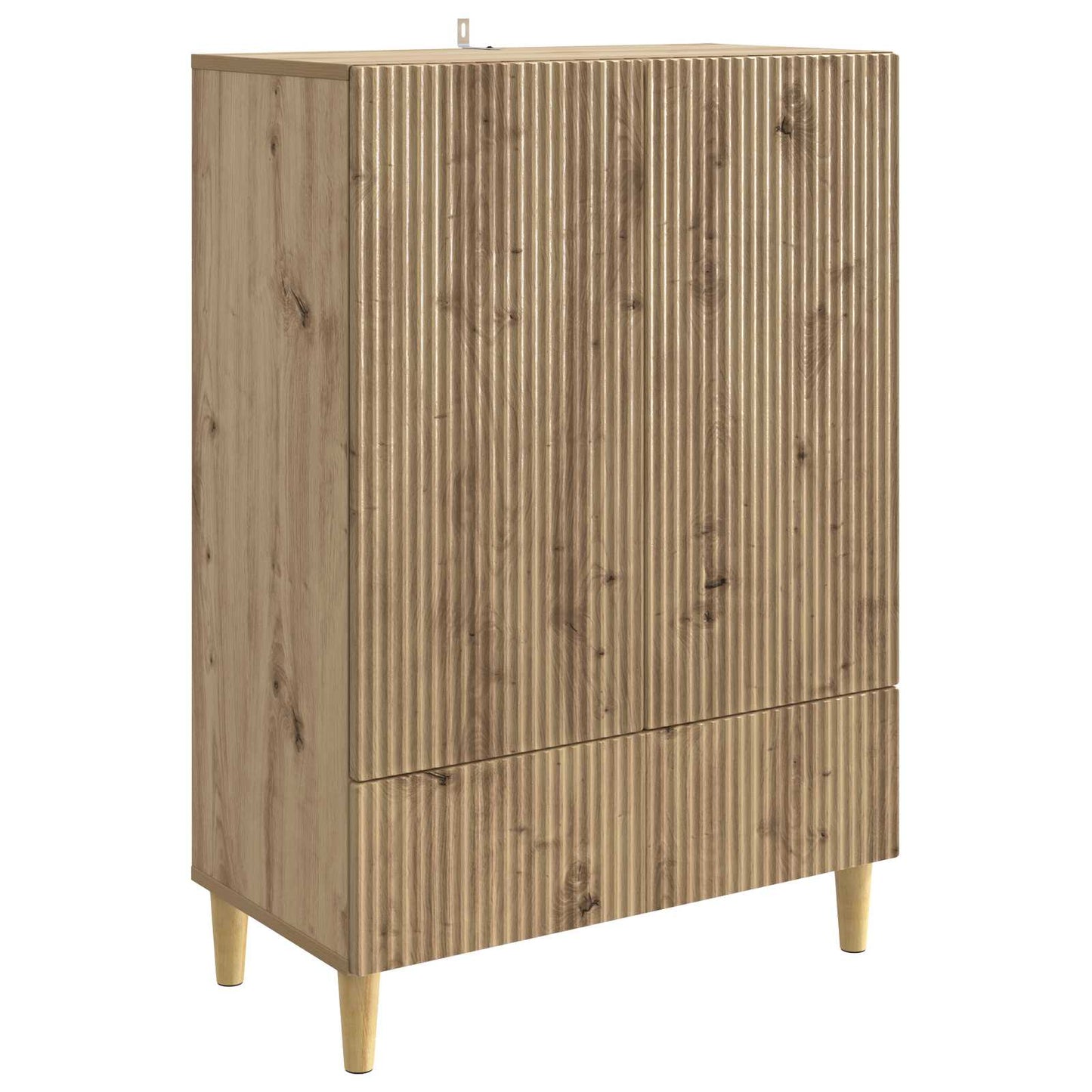 vidaXL Πλαϊνό γραφείο Artisan Δρυς 66 x 34,5 x 95 εκ.