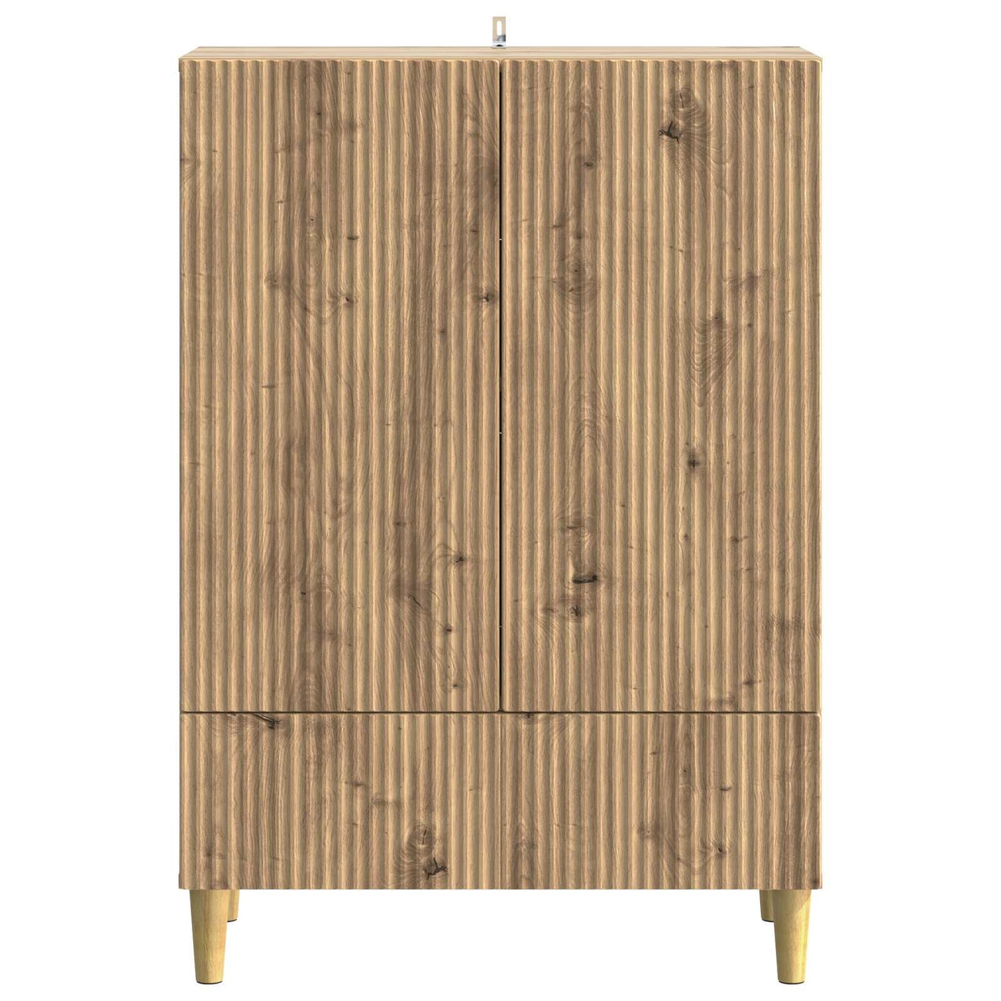 vidaXL Πλαϊνό γραφείο Artisan Δρυς 66 x 34,5 x 95 εκ.