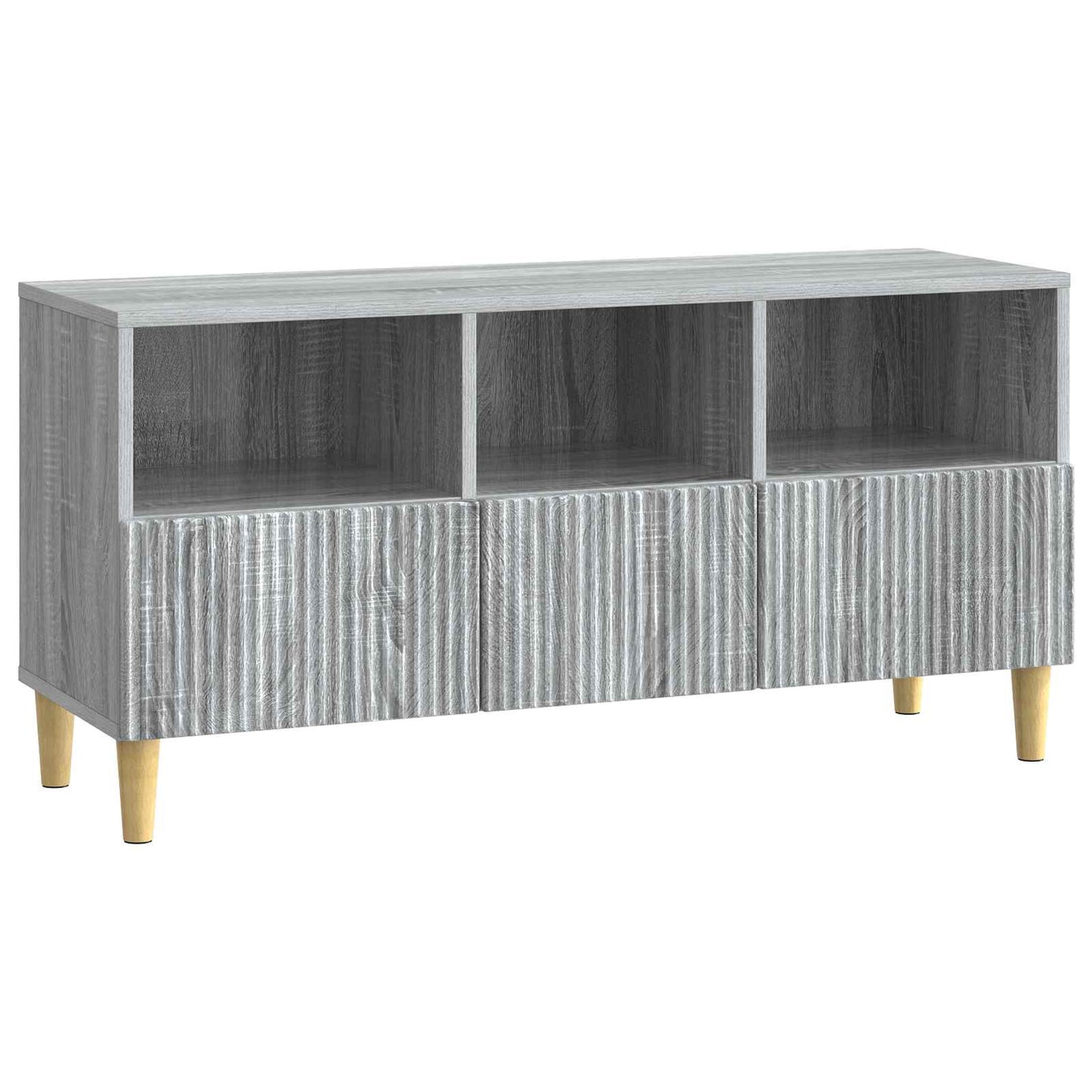 vidaXL Ντουλάπι TV Γκρι Sonoma 102 x 34,5 x 50 εκ. Επεξεργασμένο Ξύλο