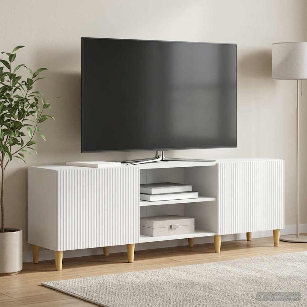 vidaXL Ντουλάπι TV Λευκό 150 x 31 x 50 εκ. Επεξεργασμένο Ξύλο