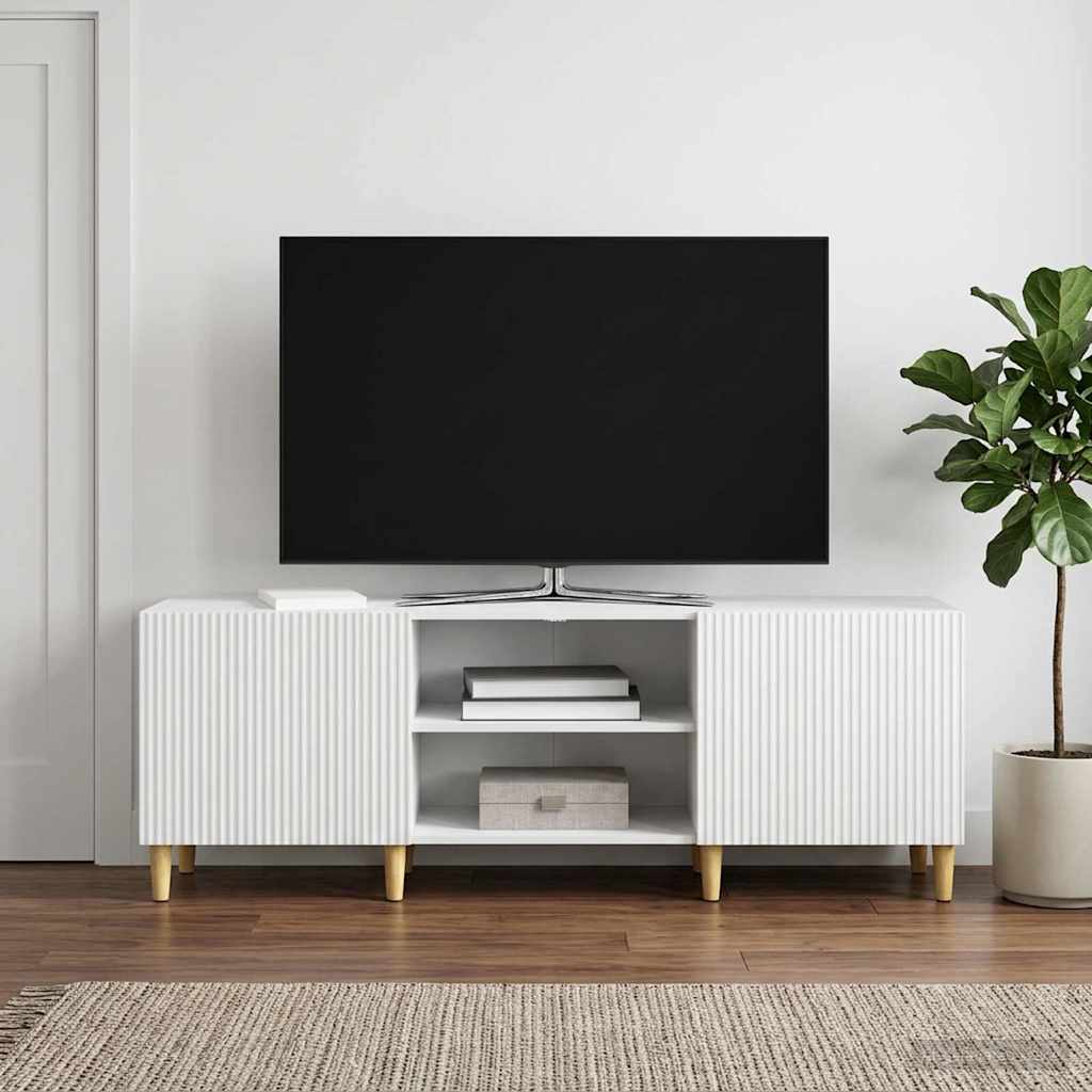 vidaXL Ντουλάπι TV Λευκό 150 x 31 x 50 εκ. Επεξεργασμένο Ξύλο