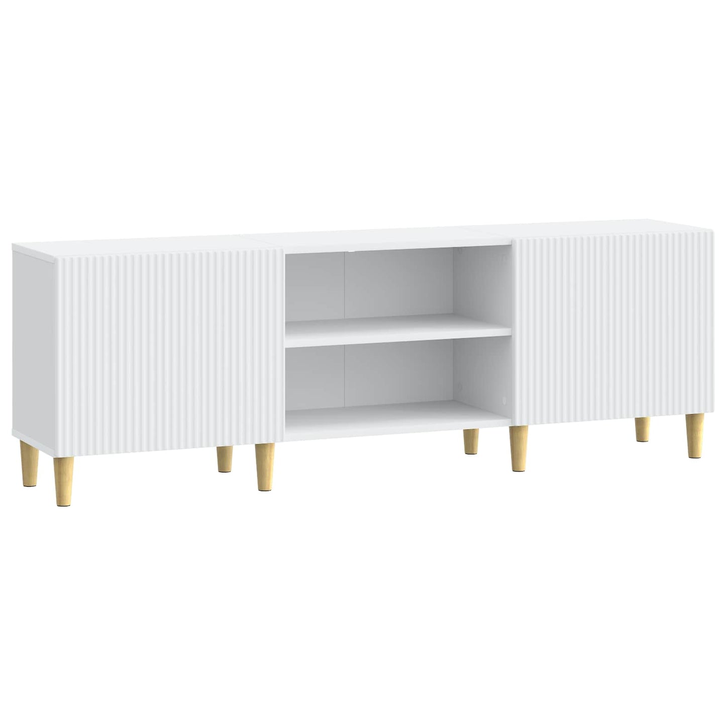 vidaXL Ντουλάπι TV Λευκό 150 x 31 x 50 εκ. Επεξεργασμένο Ξύλο