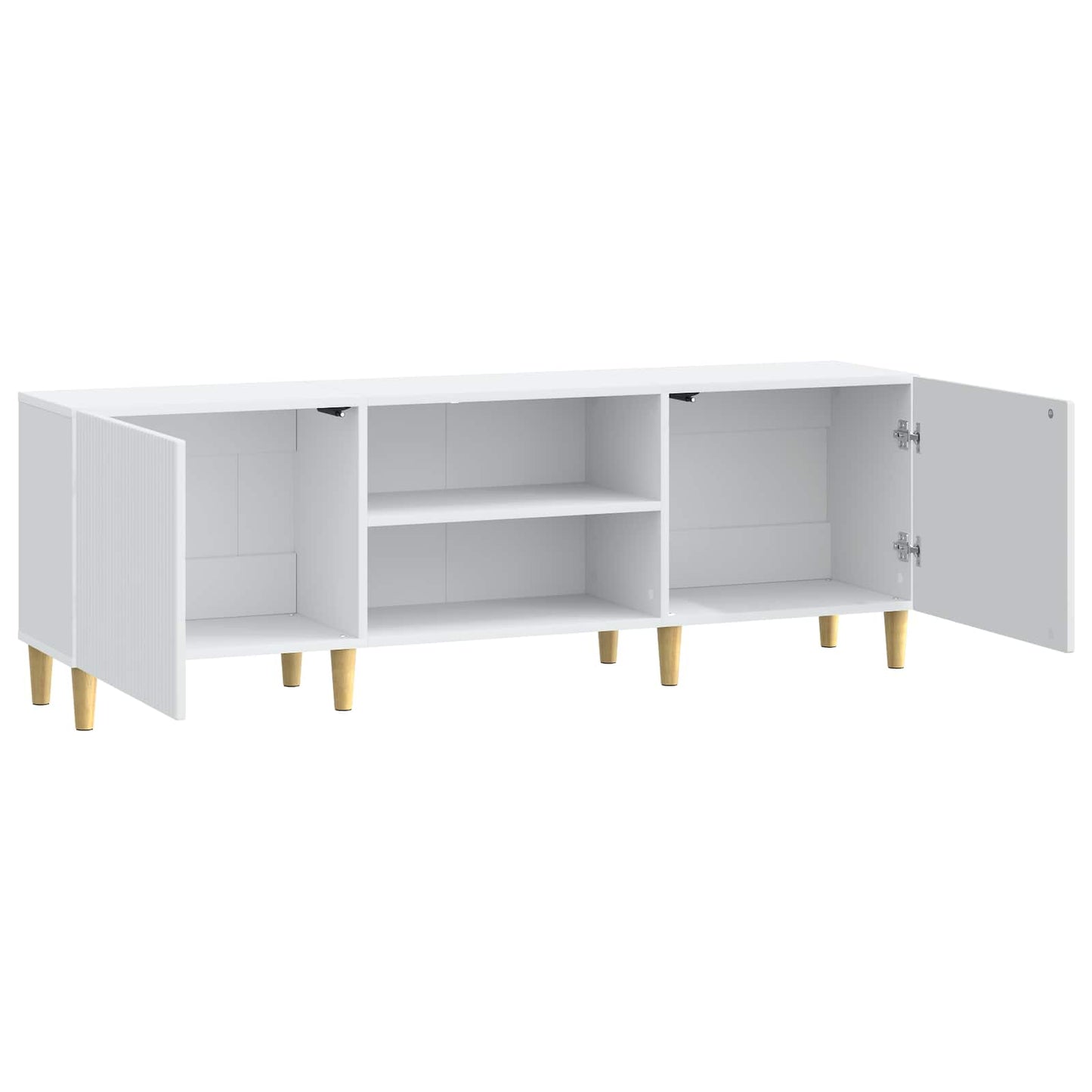 vidaXL Ντουλάπι TV Λευκό 150 x 31 x 50 εκ. Επεξεργασμένο Ξύλο