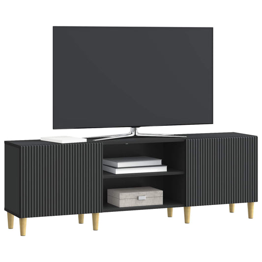 vidaXL Ντουλάπι TV Μαύρο 150 x 31 x 50 εκ. Επεξεργασμένο Ξύλο