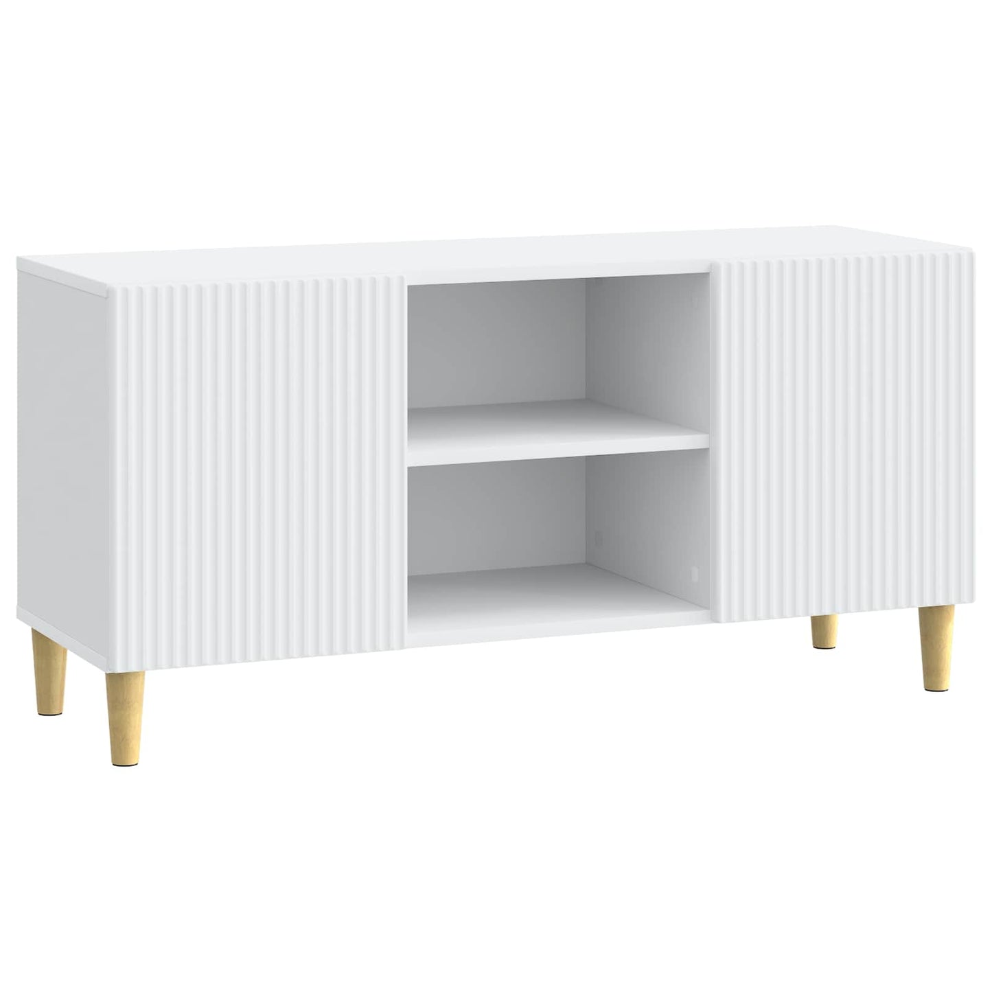 vidaXL Ντουλάπι TV Λευκό 102 x 34,5 x 50 εκ. Επεξεργασμένο Ξύλο