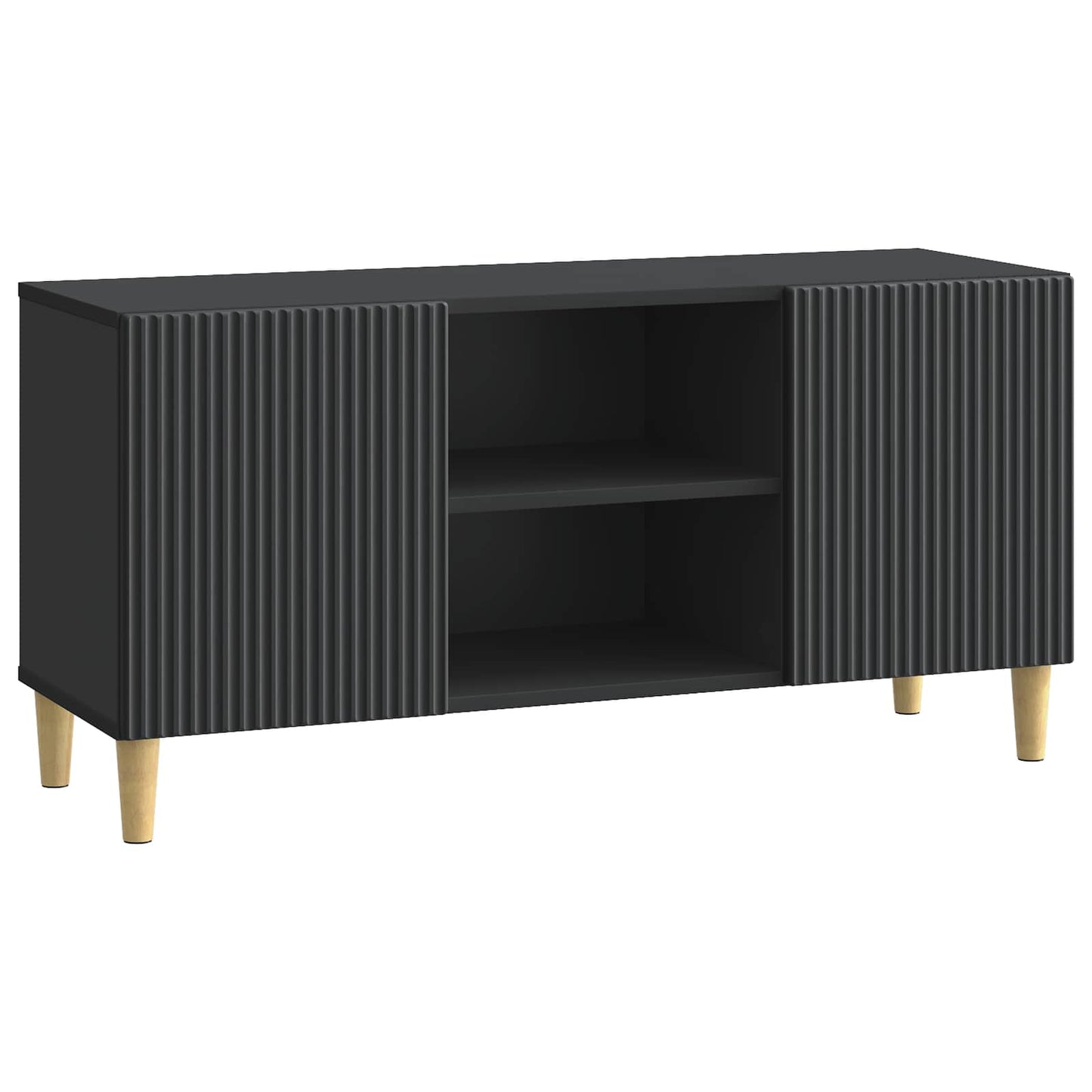 vidaXL Ντουλάπι TV Μαύρο 102 x 34,5 x 50 εκ. Επεξεργασμένο Ξύλο