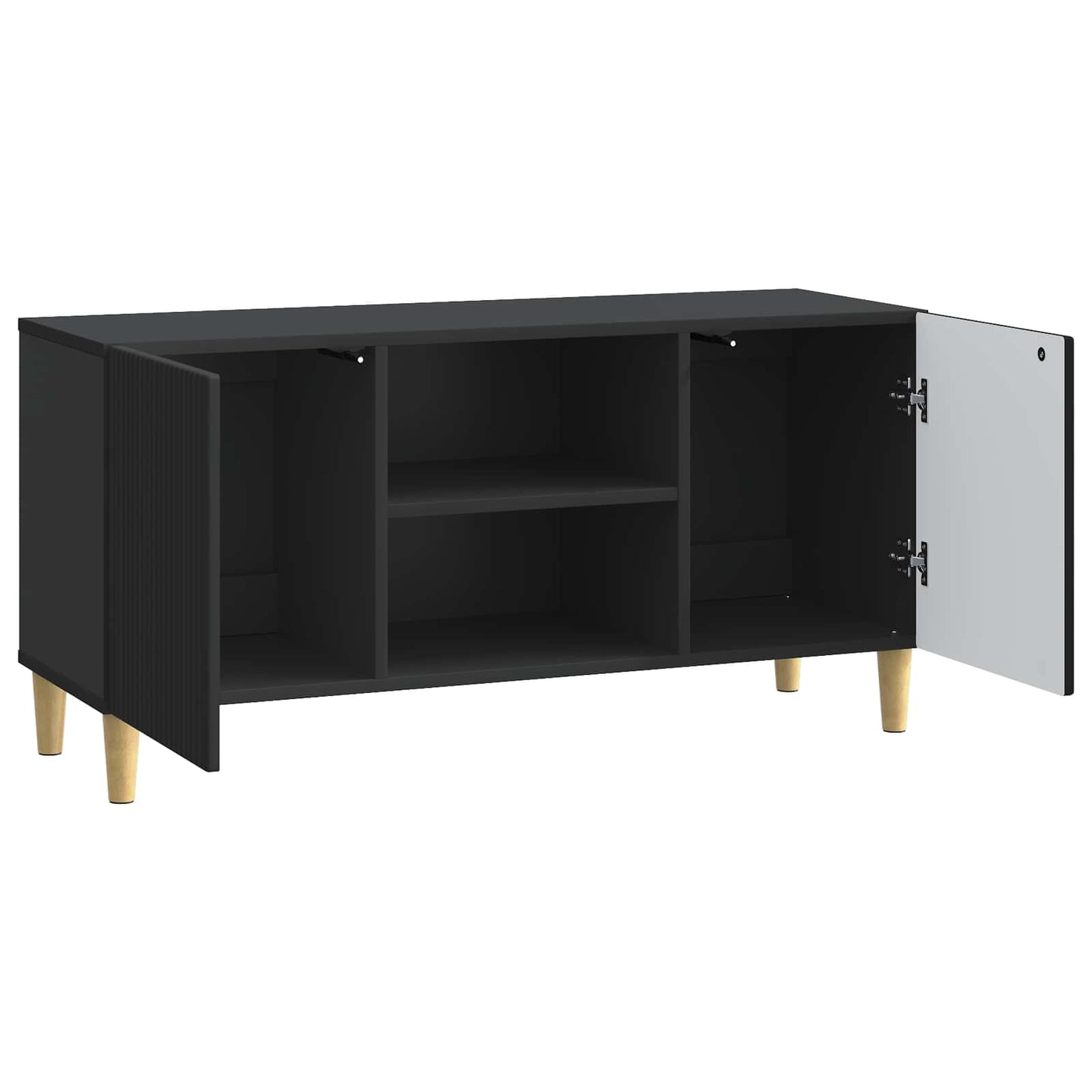 vidaXL Ντουλάπι TV Μαύρο 102 x 34,5 x 50 εκ. Επεξεργασμένο Ξύλο