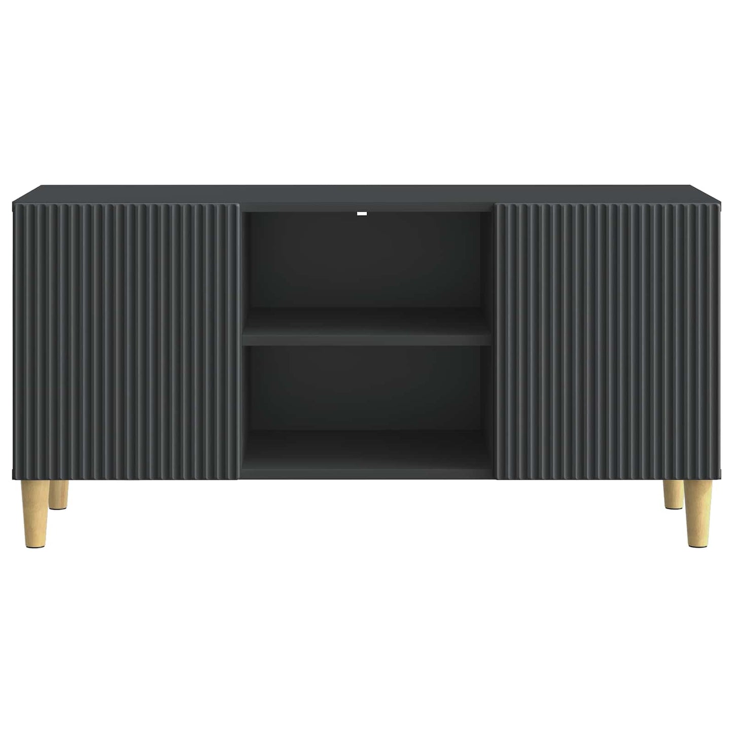 vidaXL Ντουλάπι TV Μαύρο 102 x 34,5 x 50 εκ. Επεξεργασμένο Ξύλο
