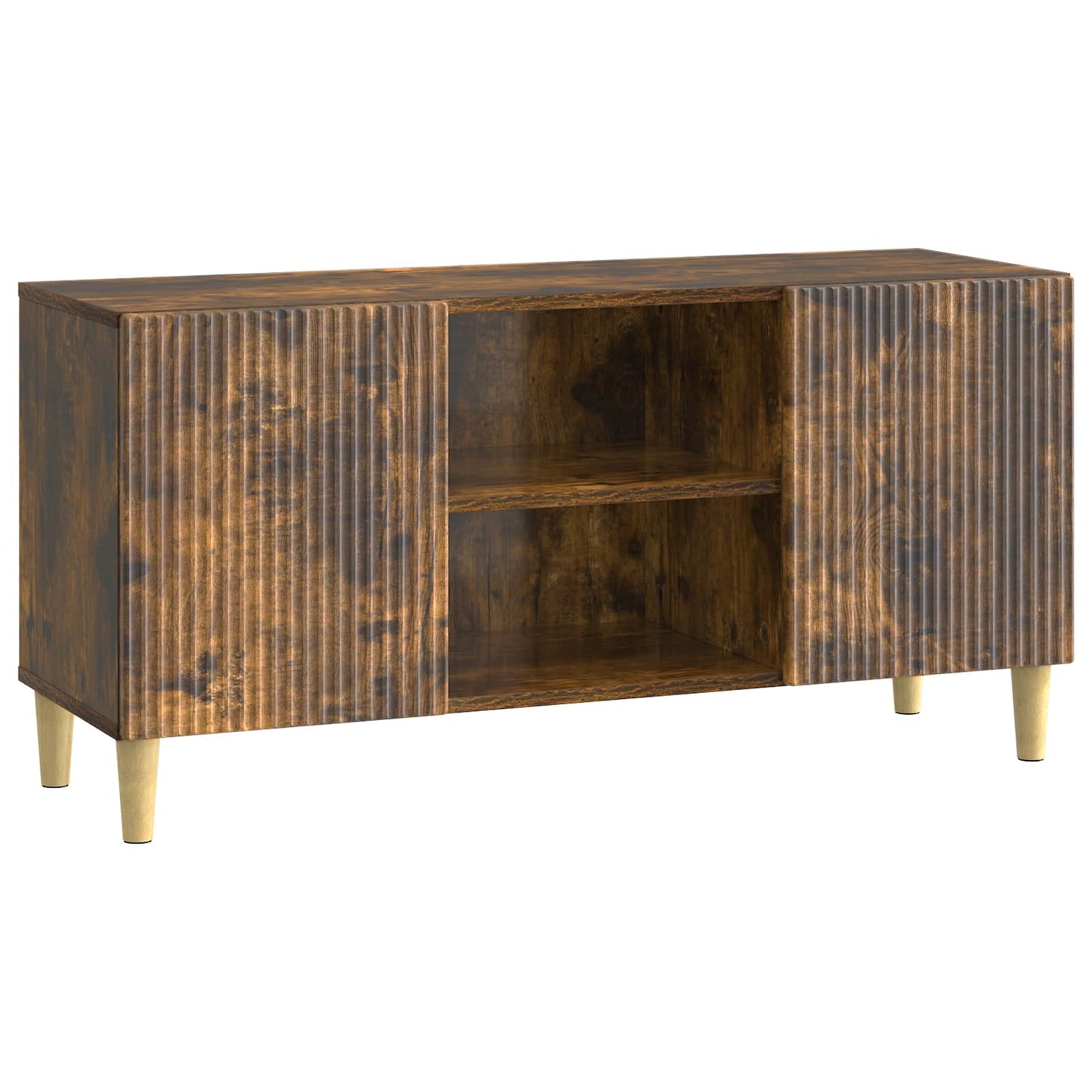 vidaXL Ντουλάπι TV Καπνισμένο Ξύλο Δρυός 102 x 34,5 x 50 εκ.