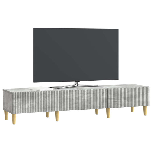 vidaXL Ντουλάπι TV με συρτάρι Γκρι Σκυροδέματος 147 x 34,5 x 30 εκ