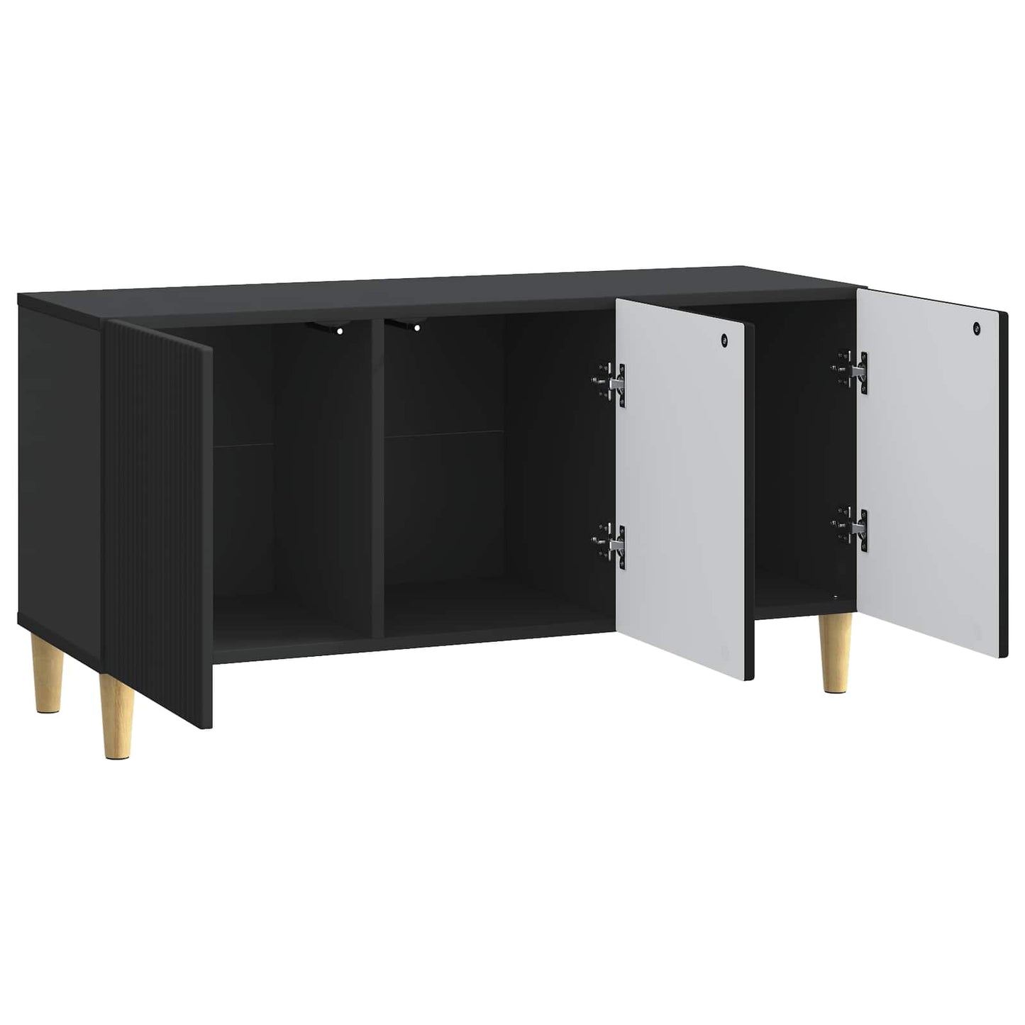 vidaXL Ντουλάπι TV Μαύρο 99 x 34,5 x 50 εκ. Επεξεργασμένο Ξύλο