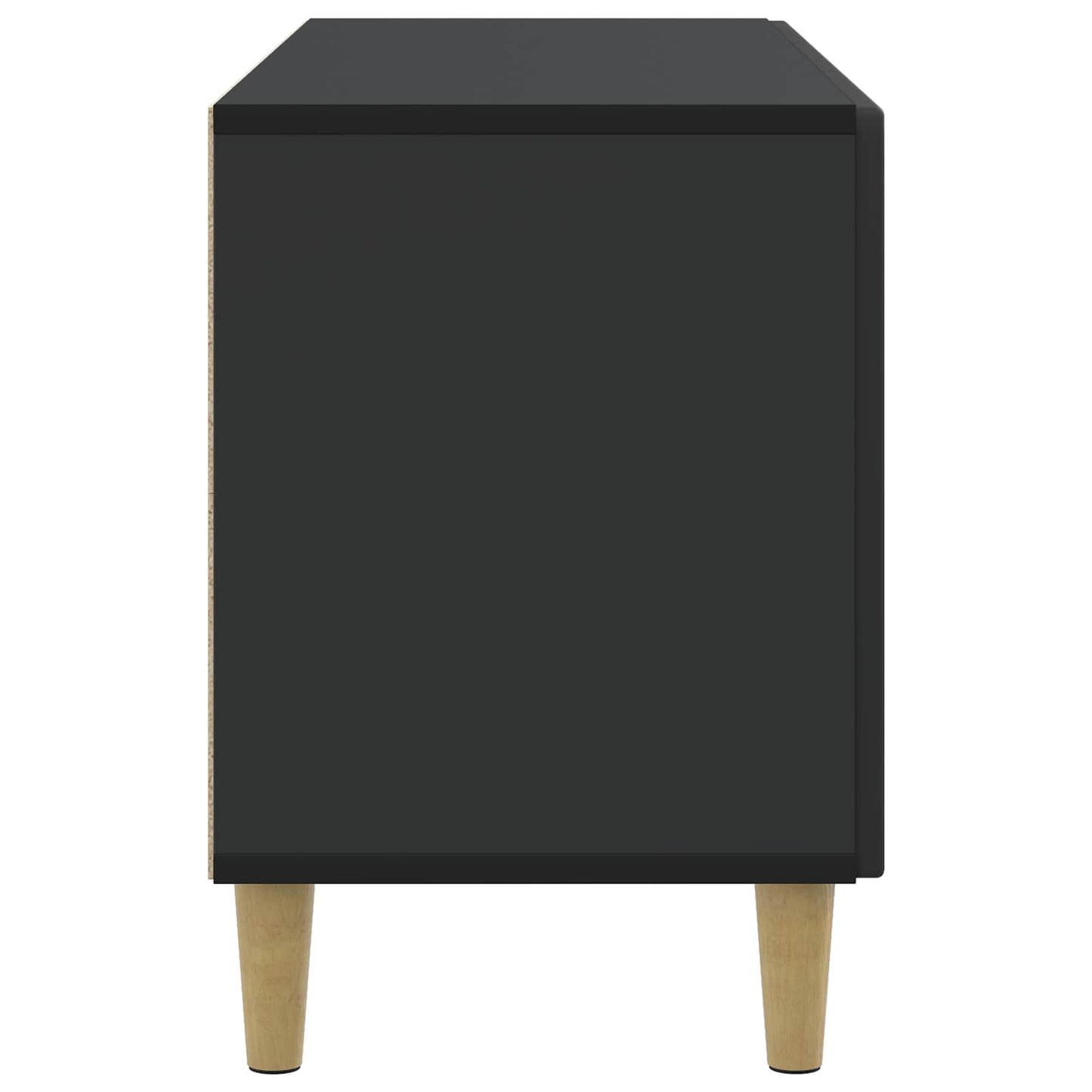 vidaXL Ντουλάπι TV Μαύρο 99 x 34,5 x 50 εκ. Επεξεργασμένο Ξύλο