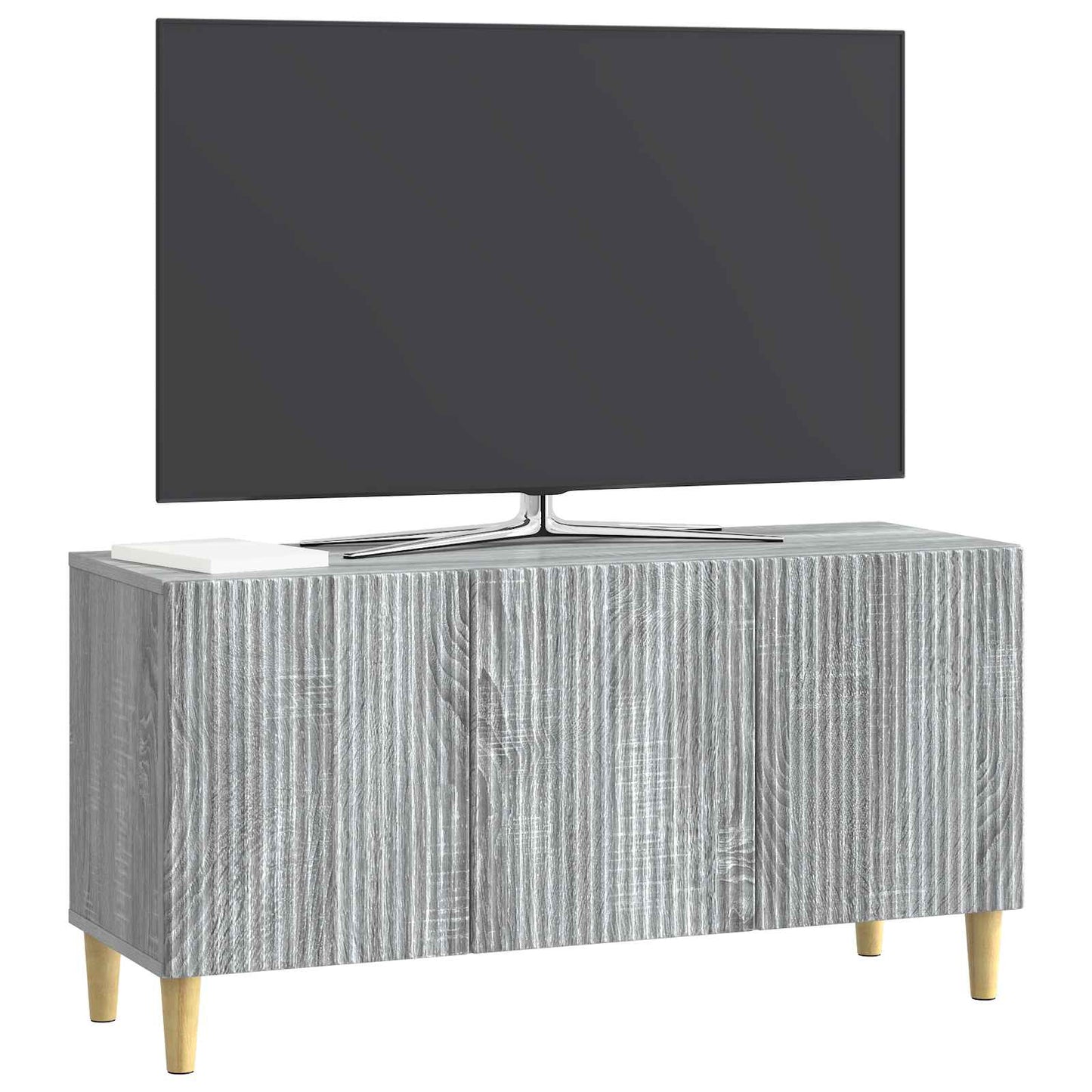 vidaXL Ντουλάπι TV Γκρι Sonoma 99 x 34,5 x 50 εκ. Επεξεργασμένο Ξύλο