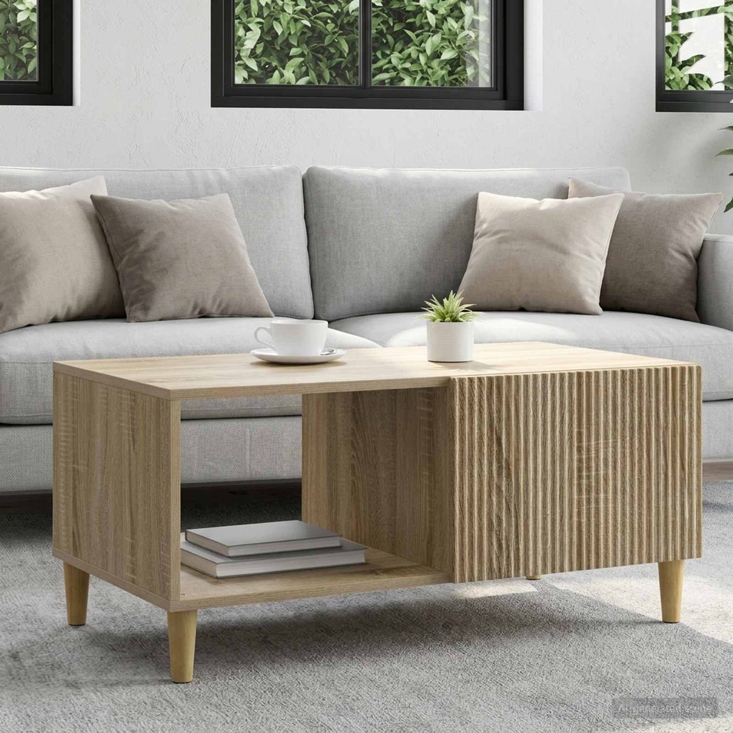 vidaXL Τραπεζάκι σαλονιού Sonoma Δρυς 90 x 50 x 40 cm