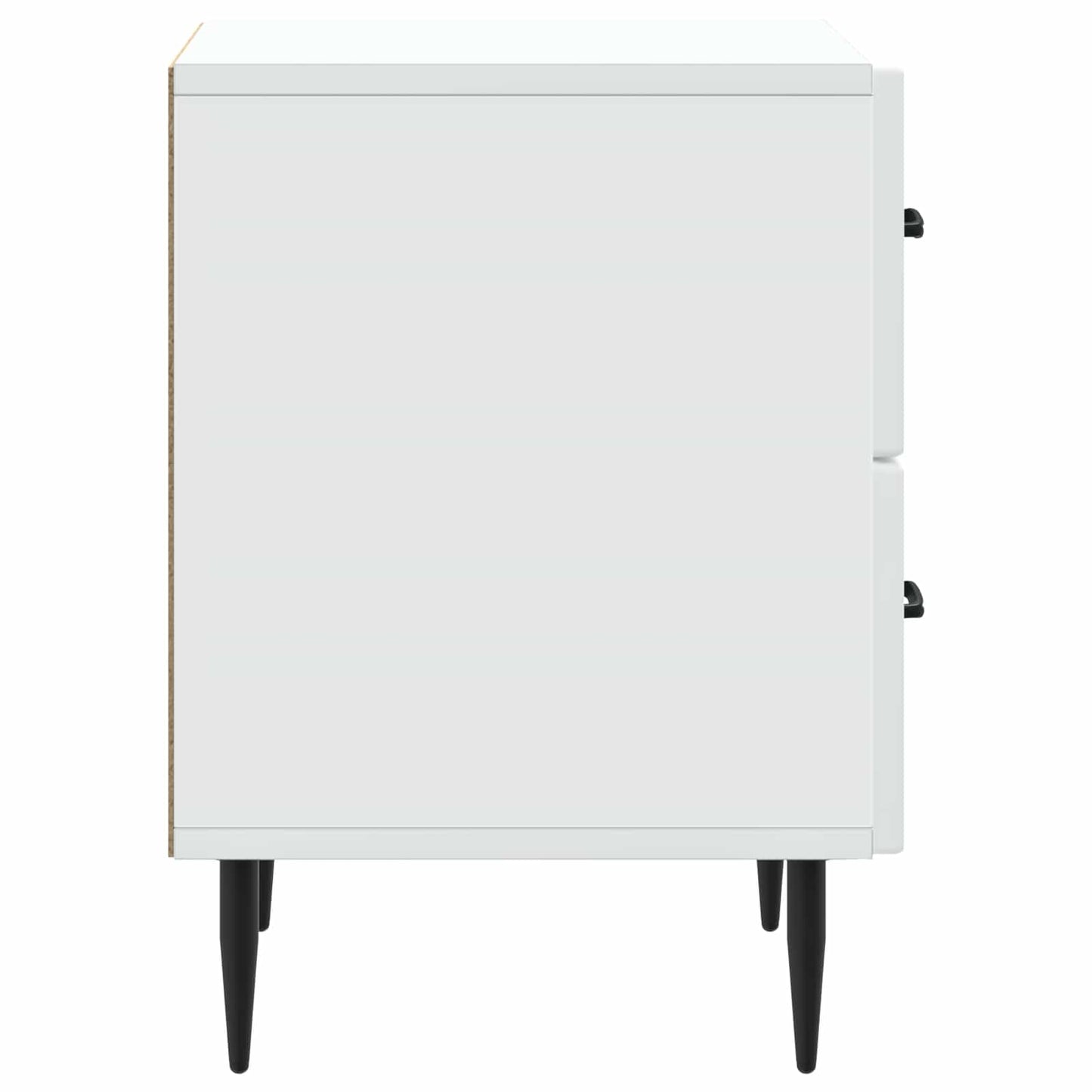 vidaXL Κομοδίνο Λευκό 43 x 34,5 x 47,5 εκ Επεξεργασμένο Ξύλο