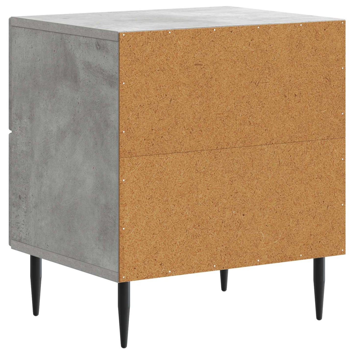 vidaXL Κομοδίνο 2 τμχ. Γκρι Σκυροδέματος 43 x 34,5 x 47,5 εκ