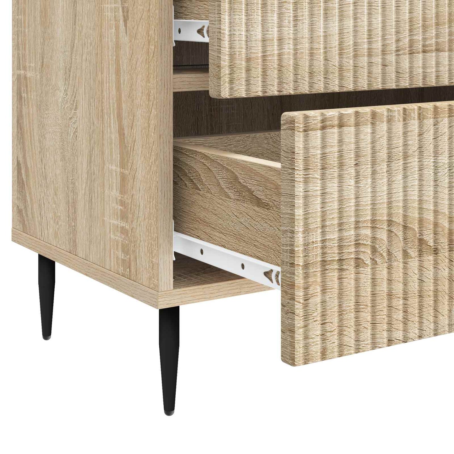 vidaXL Κομοδίνο Sonoma Δρυς 62 x 34,5 x 47,5 εκ Επεξεργασμένο Ξύλο