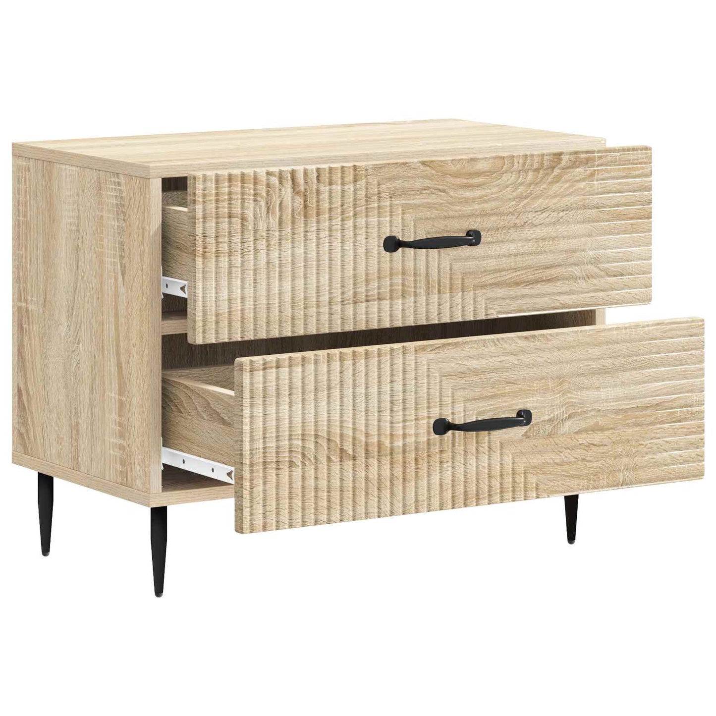 vidaXL Κομοδίνο Sonoma Δρυς 62 x 34,5 x 47,5 εκ Επεξεργασμένο Ξύλο