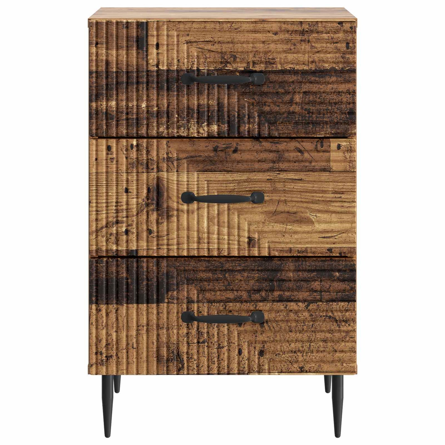 vidaXL Κομοδίνο Παλαιωμένο ξύλο 43 x 41 x 66,5 εκ. Επεξεργασμένο Ξύλο
