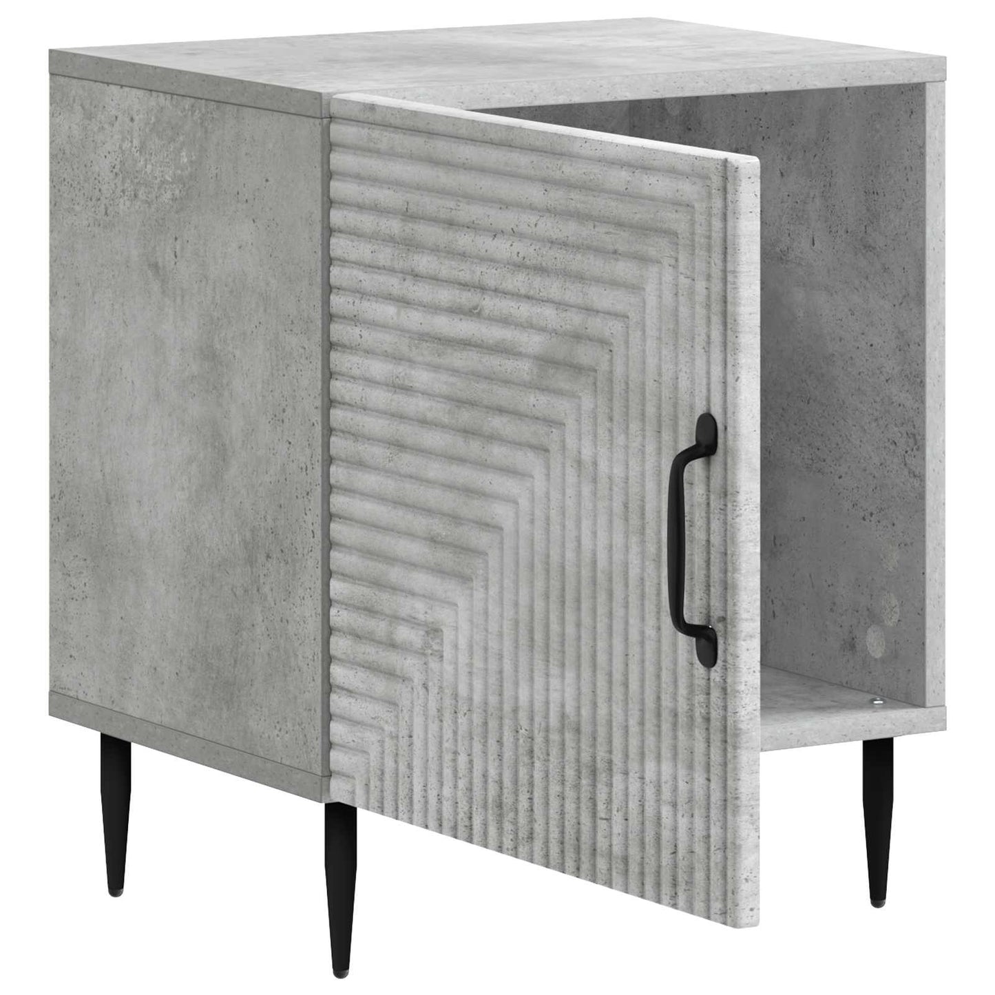 vidaXL Κομοδίνο 2 τμχ. Γκρι Σκυροδέματος 43 x 34,5 x 50 εκ