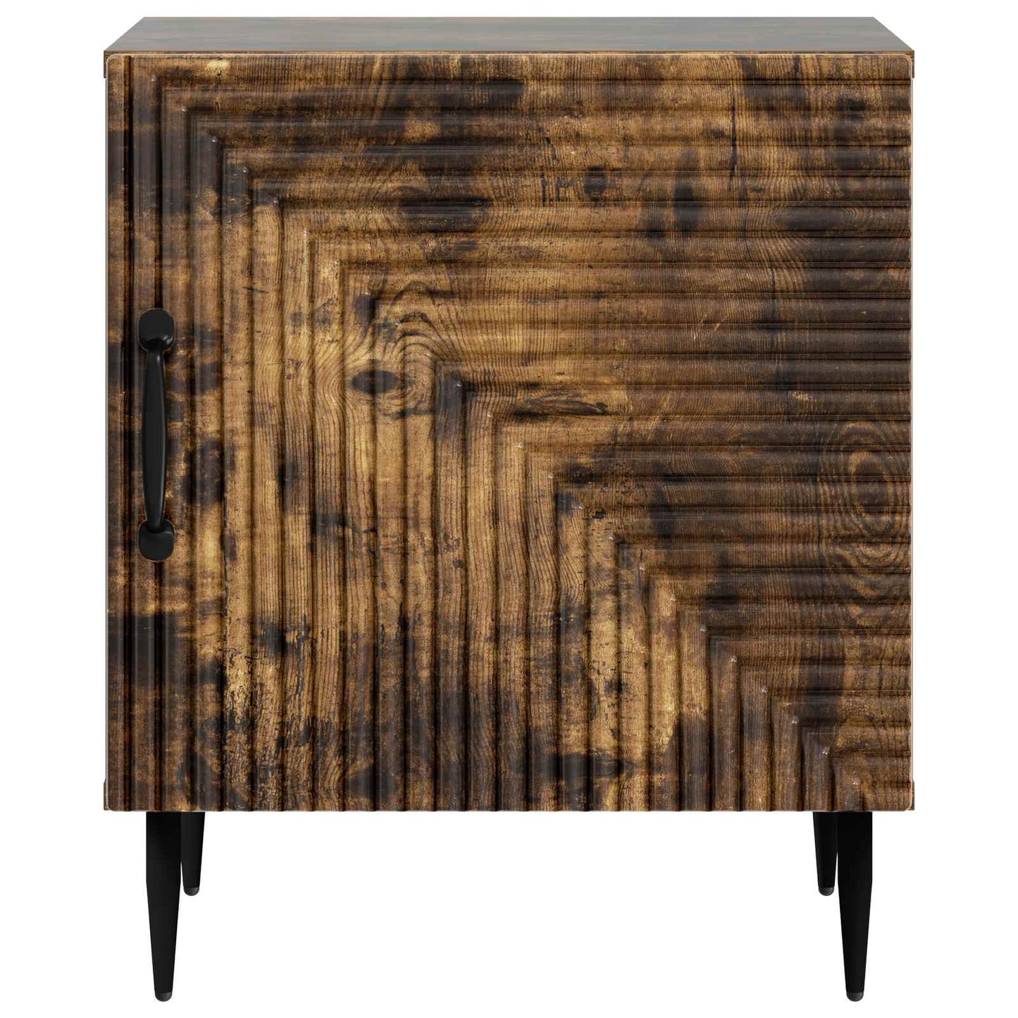 vidaXL Κομοδίνο 2 τμχ. Καπνισμένο Ξύλο Δρυός 43 x 34,5 x 50 εκ