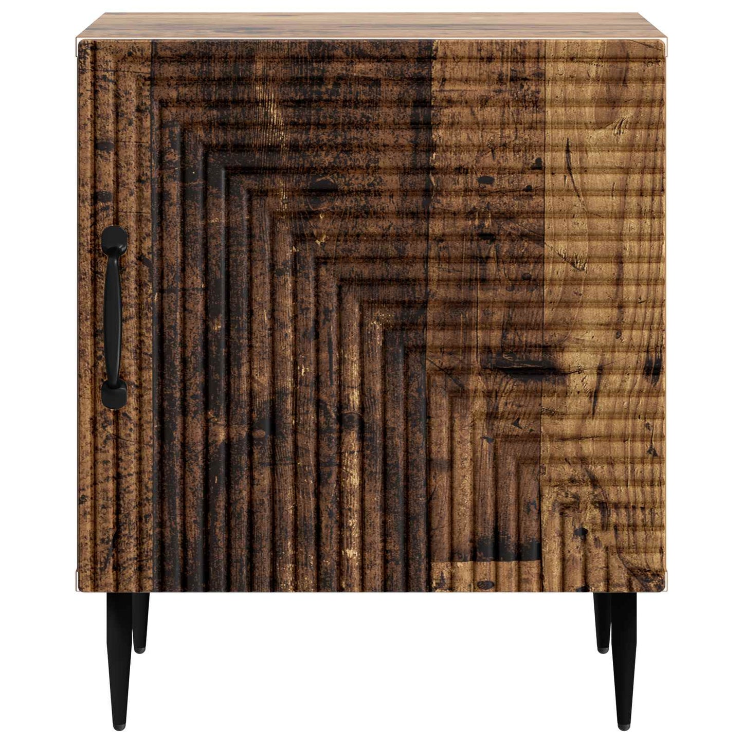 vidaXL Κομοδίνο 2 τμχ. Παλαιωμένο ξύλο 43 x 34,5 x 50 εκ