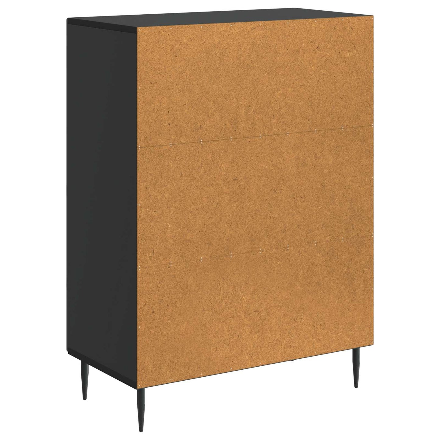 vidaXL Πλαϊνό γραφείο Μαύρο 66 x 34,5 x 89,5 εκ Επεξεργασμένο Ξύλο