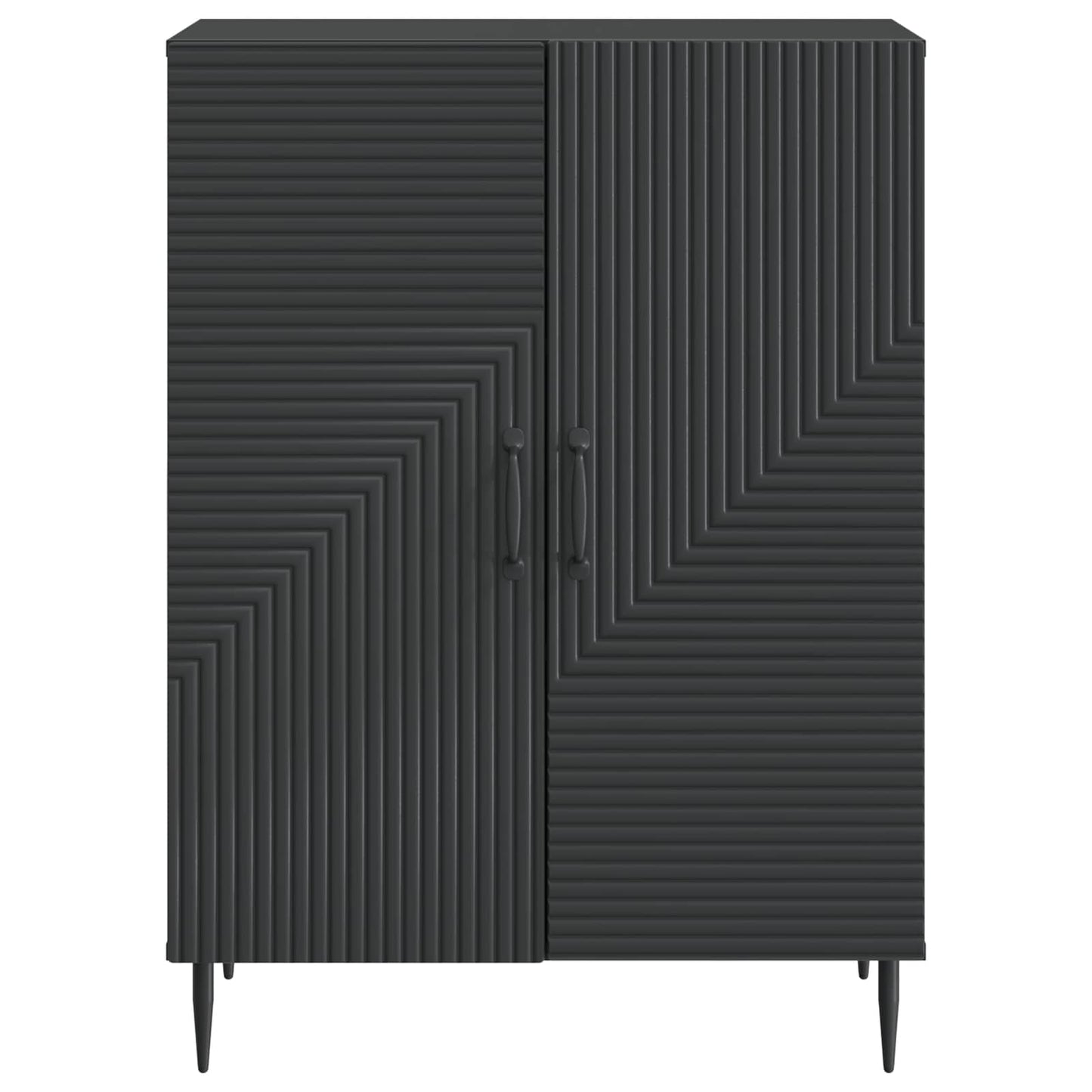 vidaXL Πλαϊνό γραφείο Μαύρο 66 x 34,5 x 89,5 εκ Επεξεργασμένο Ξύλο
