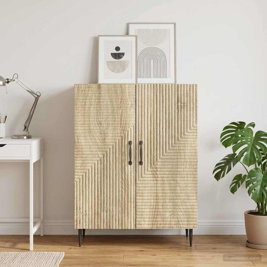vidaXL Πλαϊνό γραφείο Sonoma Δρυς 66 x 34,5 x 89,5 εκ