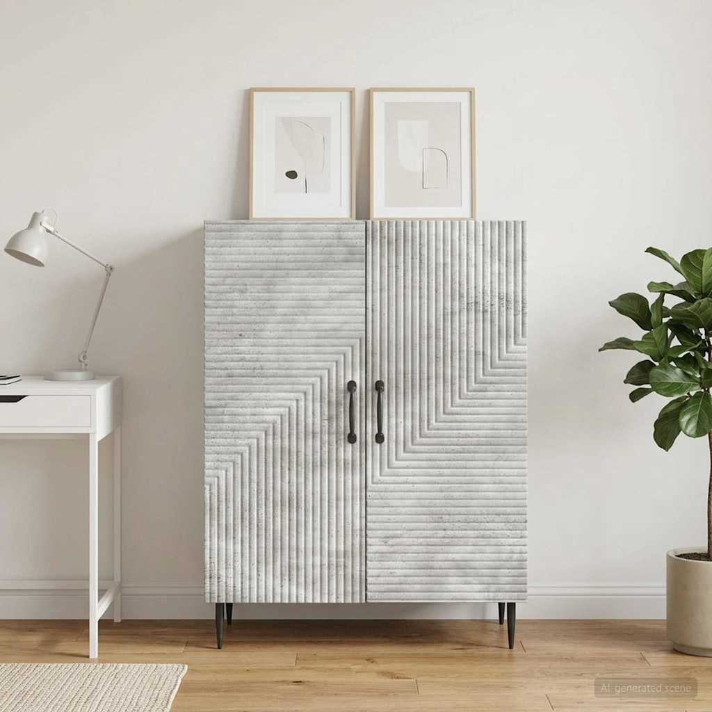 vidaXL Πλαϊνό γραφείο Γκρι Σκυροδέματος 66 x 34,5 x 89,5 εκ